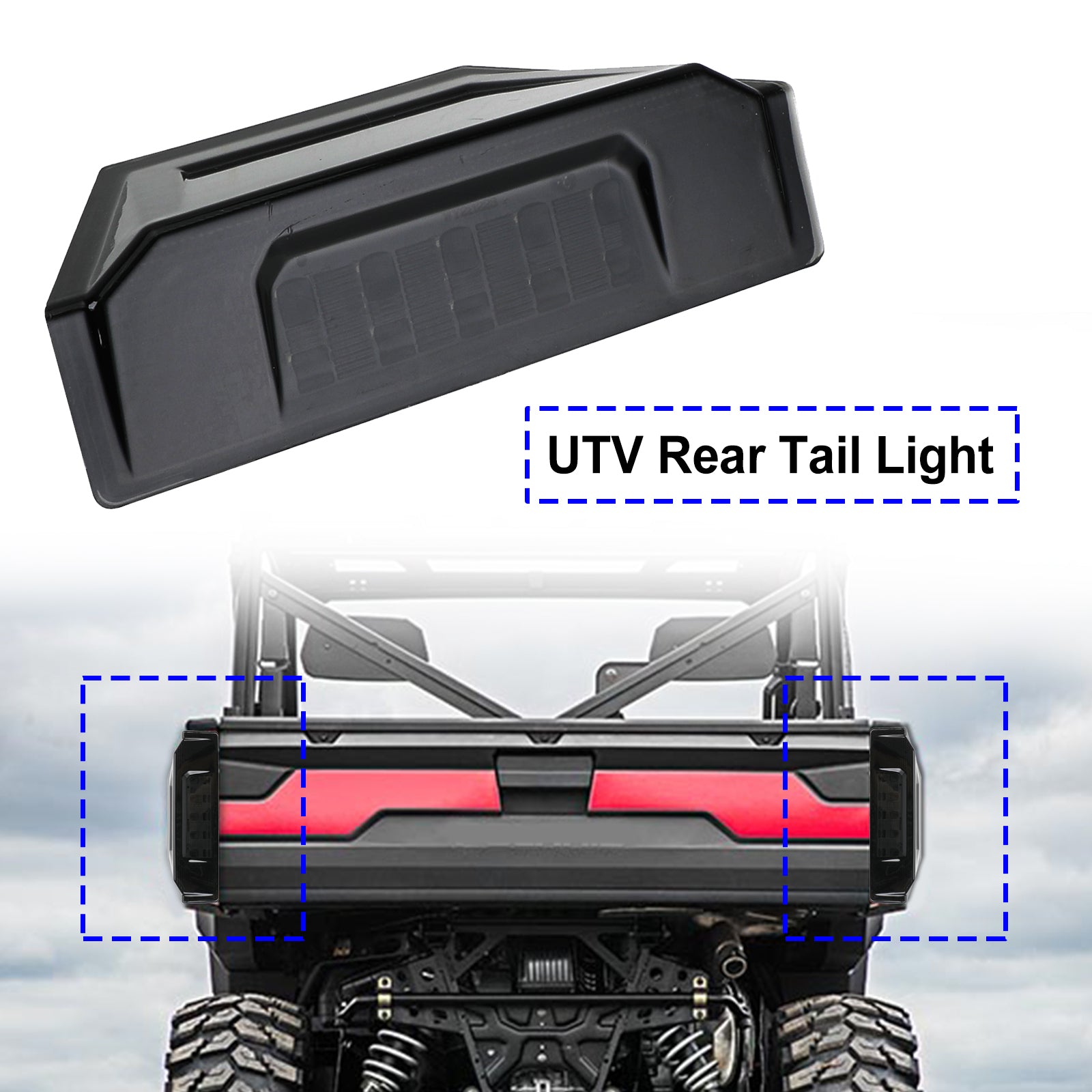 2412774 UTV TAIL Light for Polaris Ranger Crew 570 XP 900 Allmänt 2013-2020 Generic