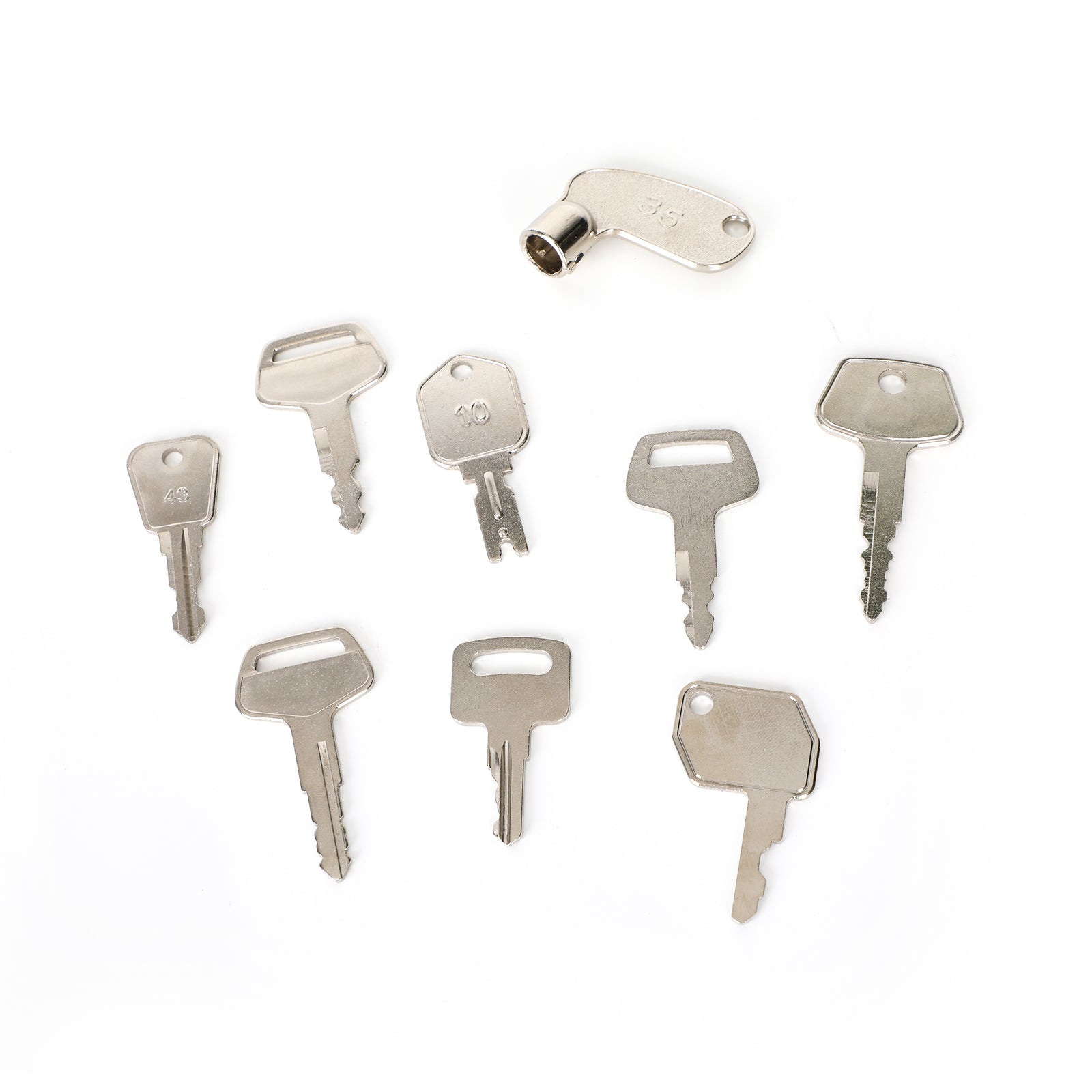 Jeu de clés de contact pour matériel de construction lourd, 42, pour boîtier KOMATSU JD JCB Kubota