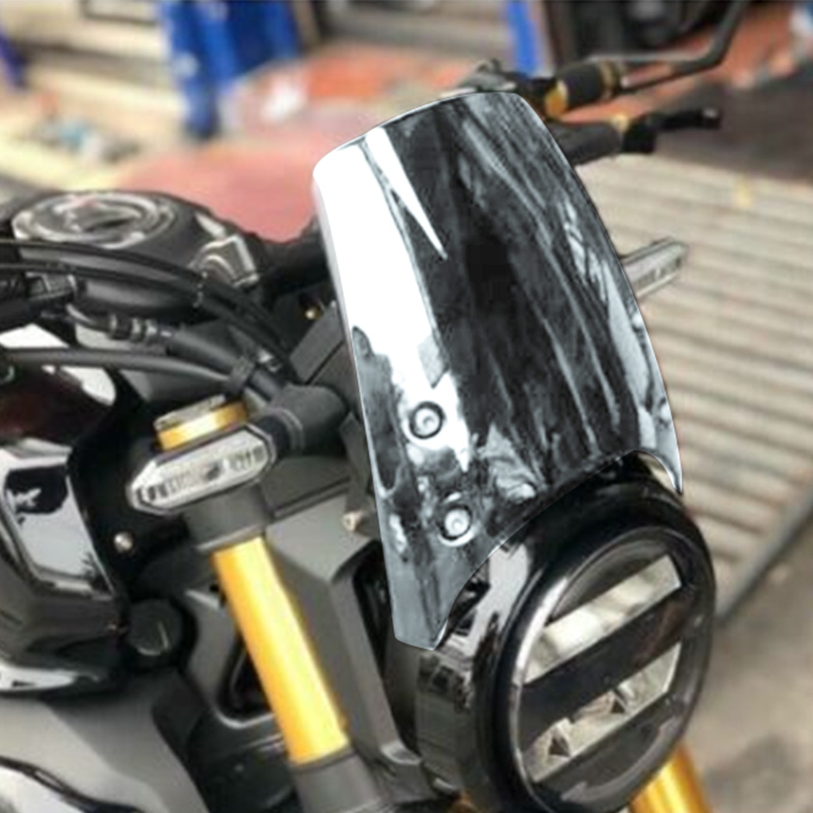 ABS Plastic Motorcykel vindrutan vindruta för Honda CB125R CB300R 2018-2019 Generisk