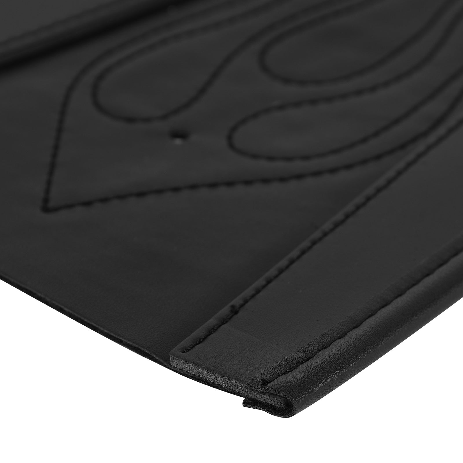 Areyourshop – bavoir de garde-boue arrière en cuir PU noir, point de flamme, siège Solo, pour Sportster 1200 883