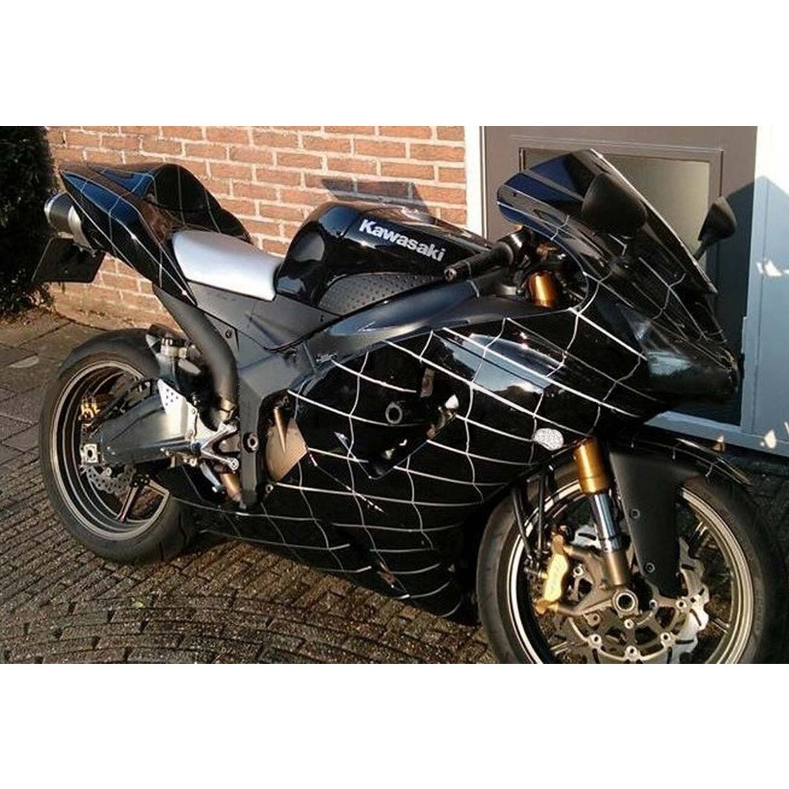 2005-2006 Kawasaki ZX6R 636 Kit de carenagem de injeção AMOTOTART ABS PLÁSTICO DE PLÁSCOM #124