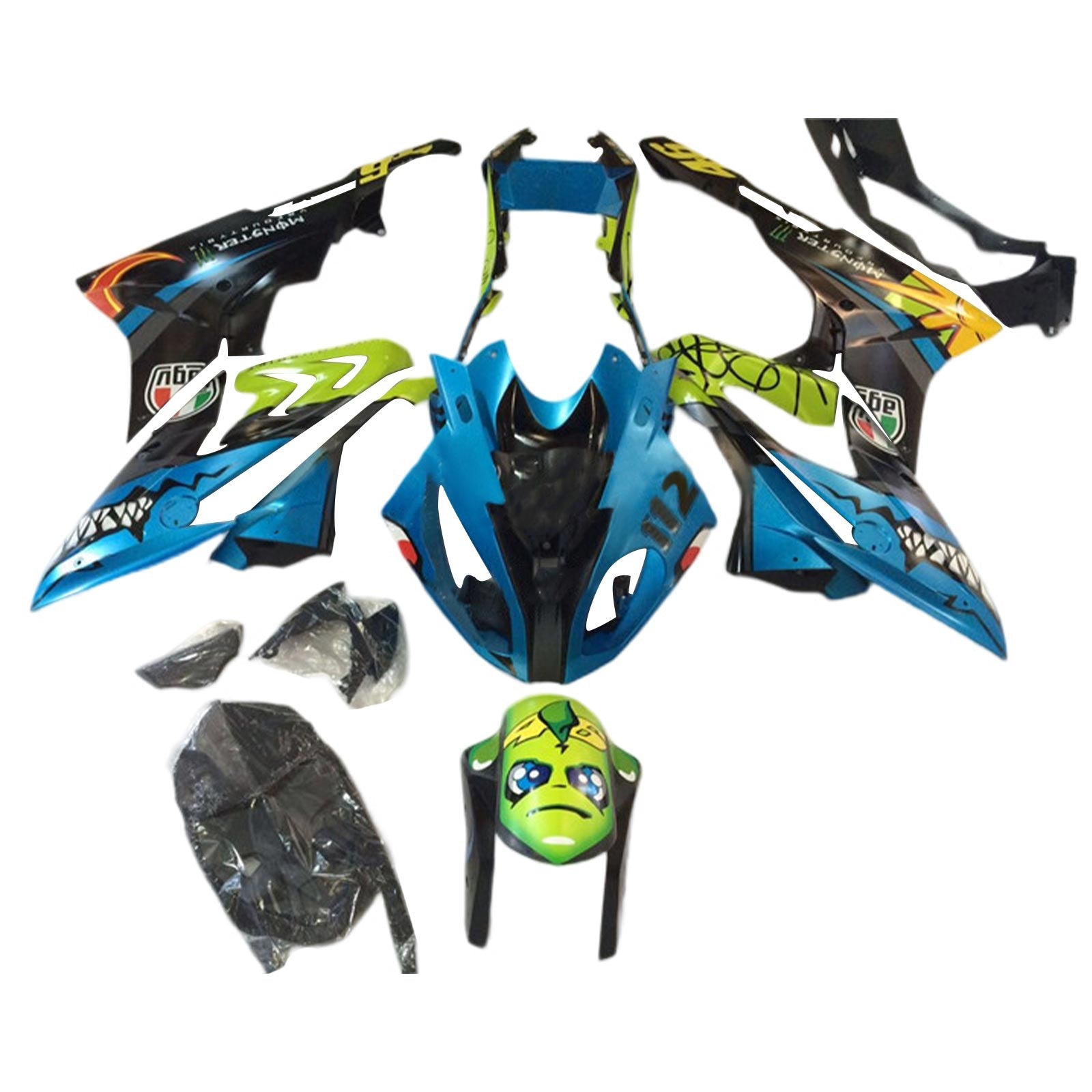2017-2018 BMW S1000RR Kit de carénage Kit de carrosserie en plastique