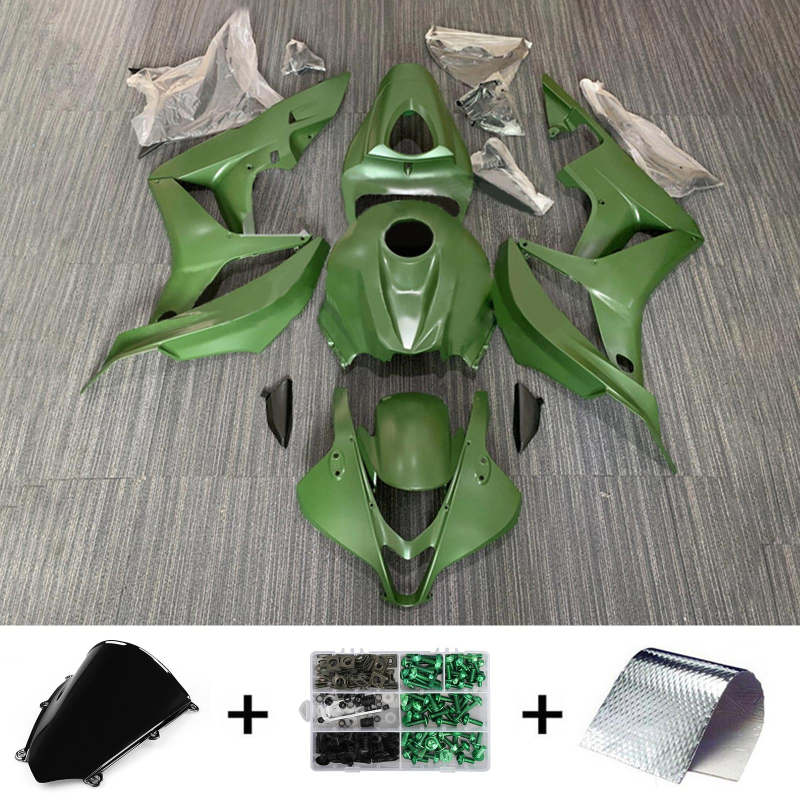 2007-2008 Honda CBR600RR F5 Kit de carénage carrosserie plastique ABS