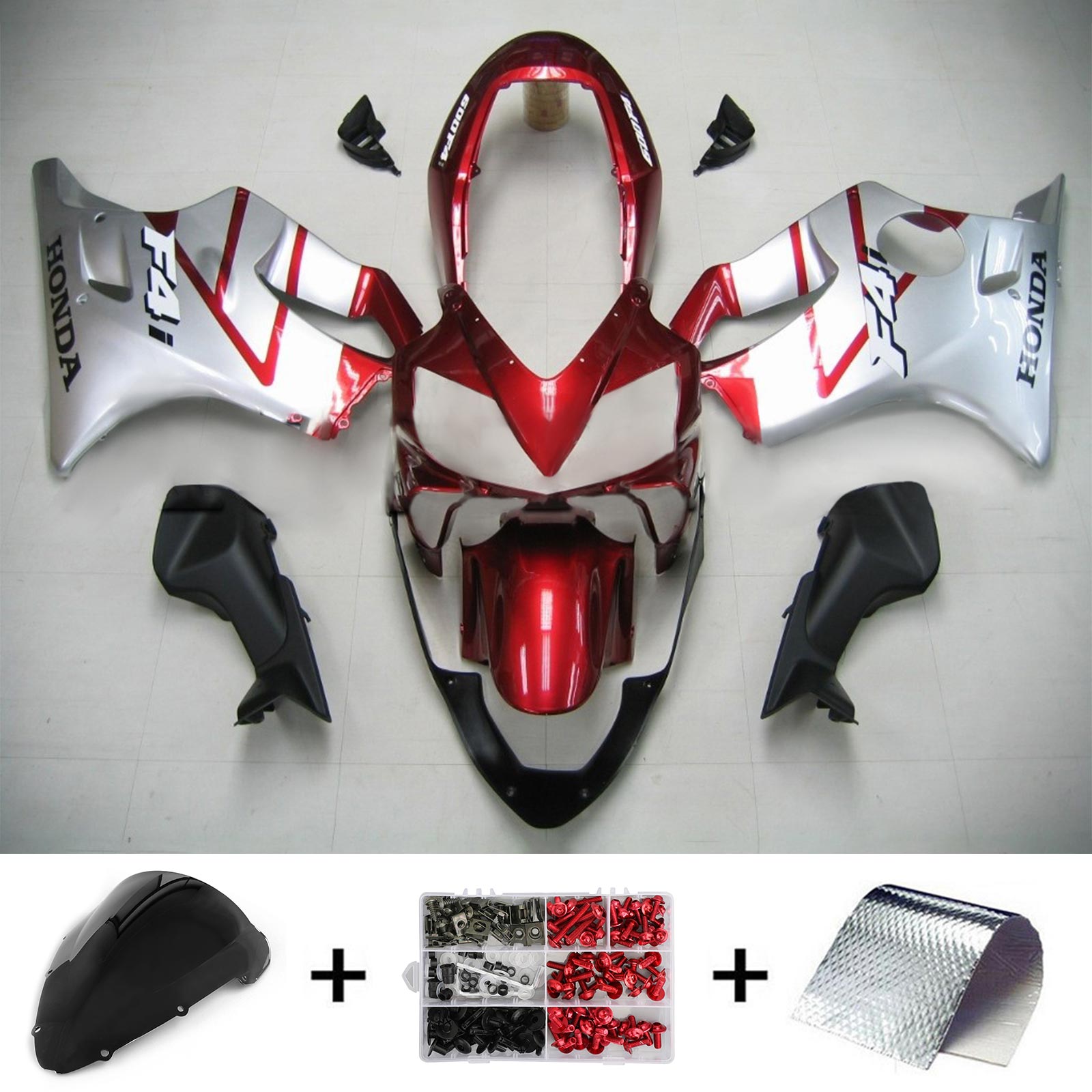 2004-2007 Honda CBR600 F4i Amotopart vstrekovacia kapotážová súprava karosérií Plast ABS #133