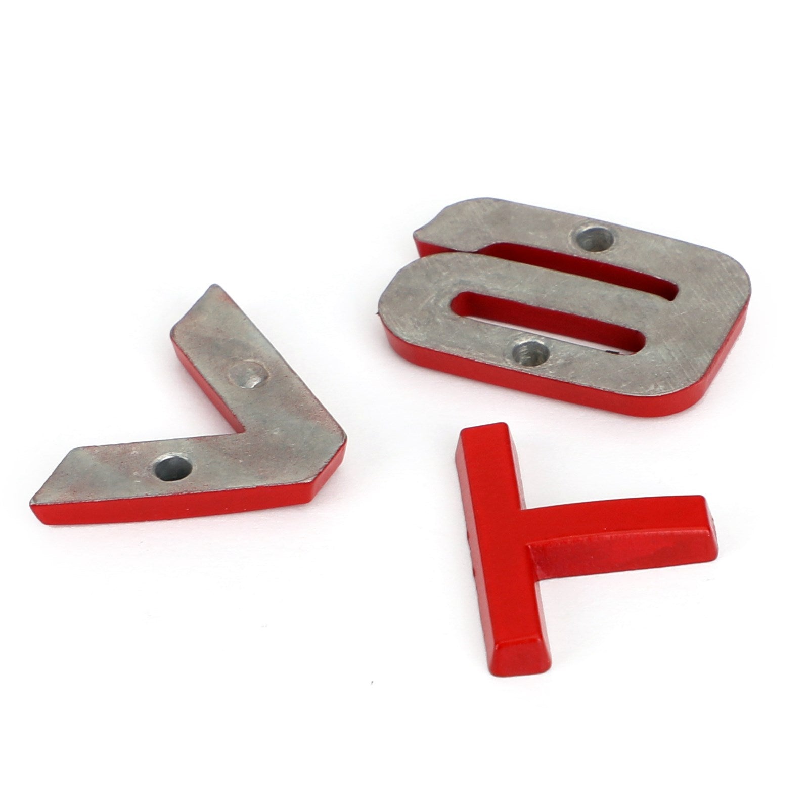 V6T Emblem Badge Fit för Audi A1 A3 A4 A5 A6 A7 Q3 Q5 Q7 S6 S7 S8 S4 SQ5 Red Generic