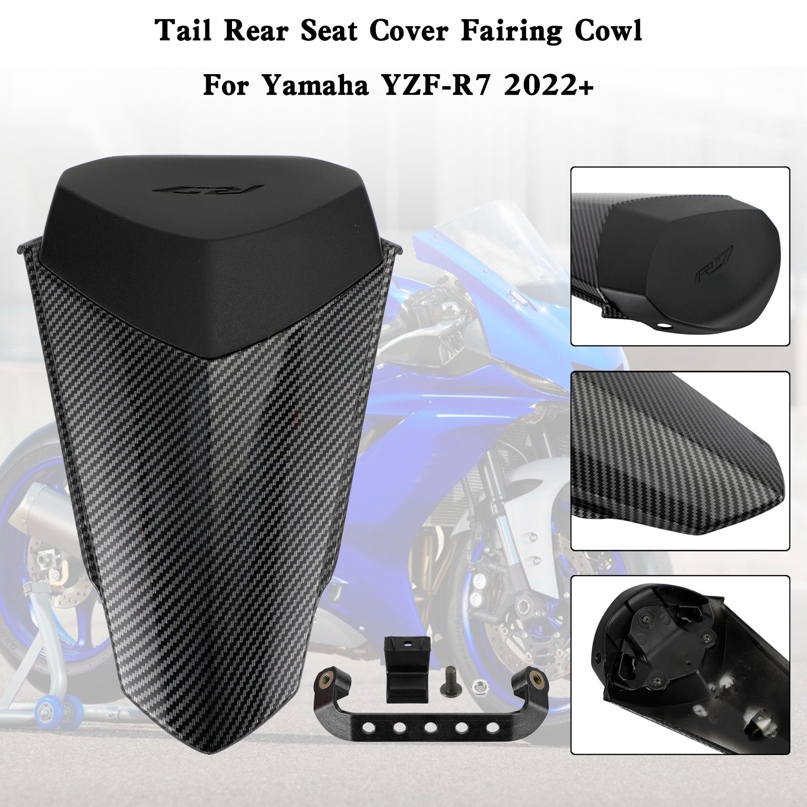 2022-2023 YAMAHA YZF-R7 YZF R7 zadné sedadlo Cover Cover COWL COWL