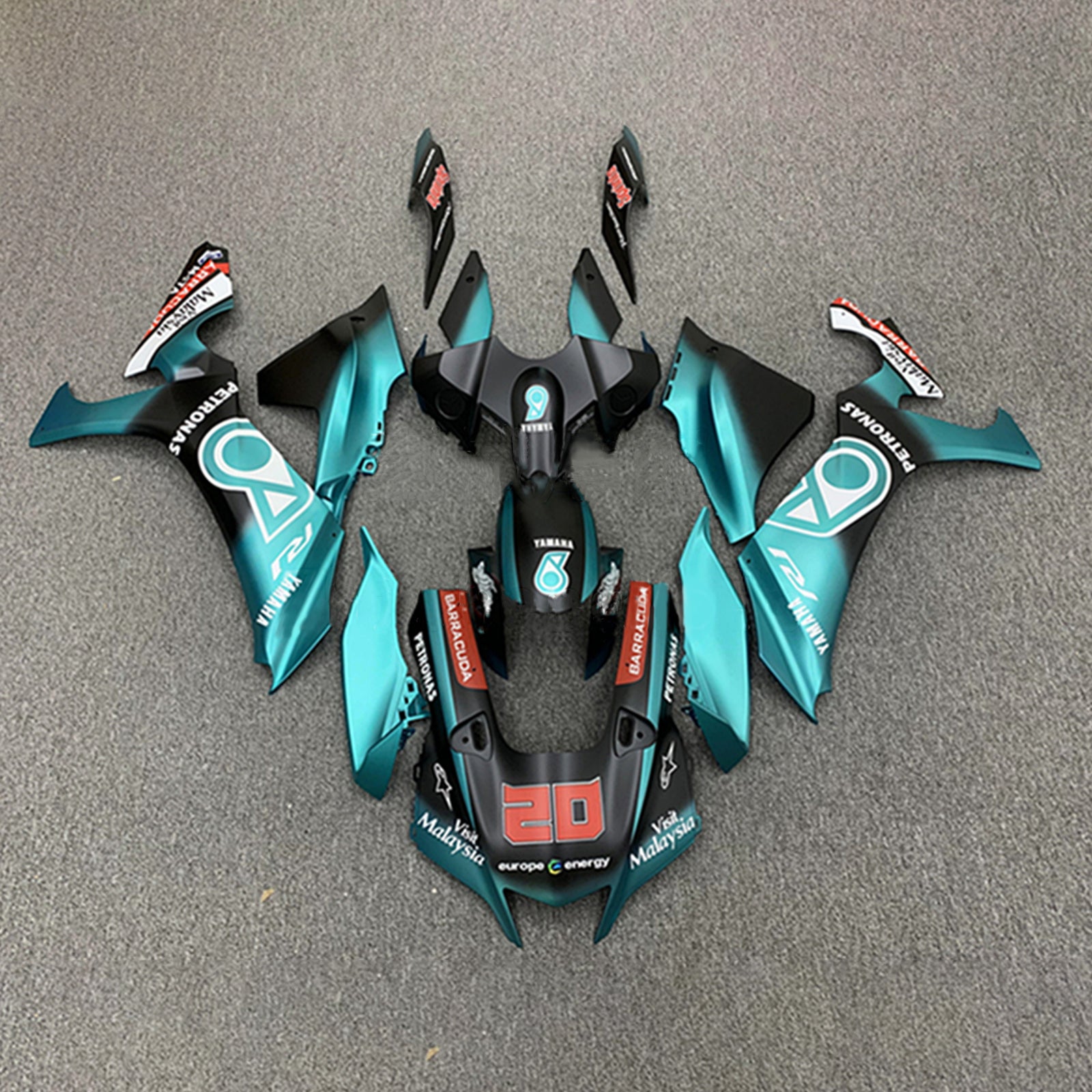 2020-2025 Yamaha Yzf R1 Kit de carénage injection de carrosserie Plastique ABS # 101