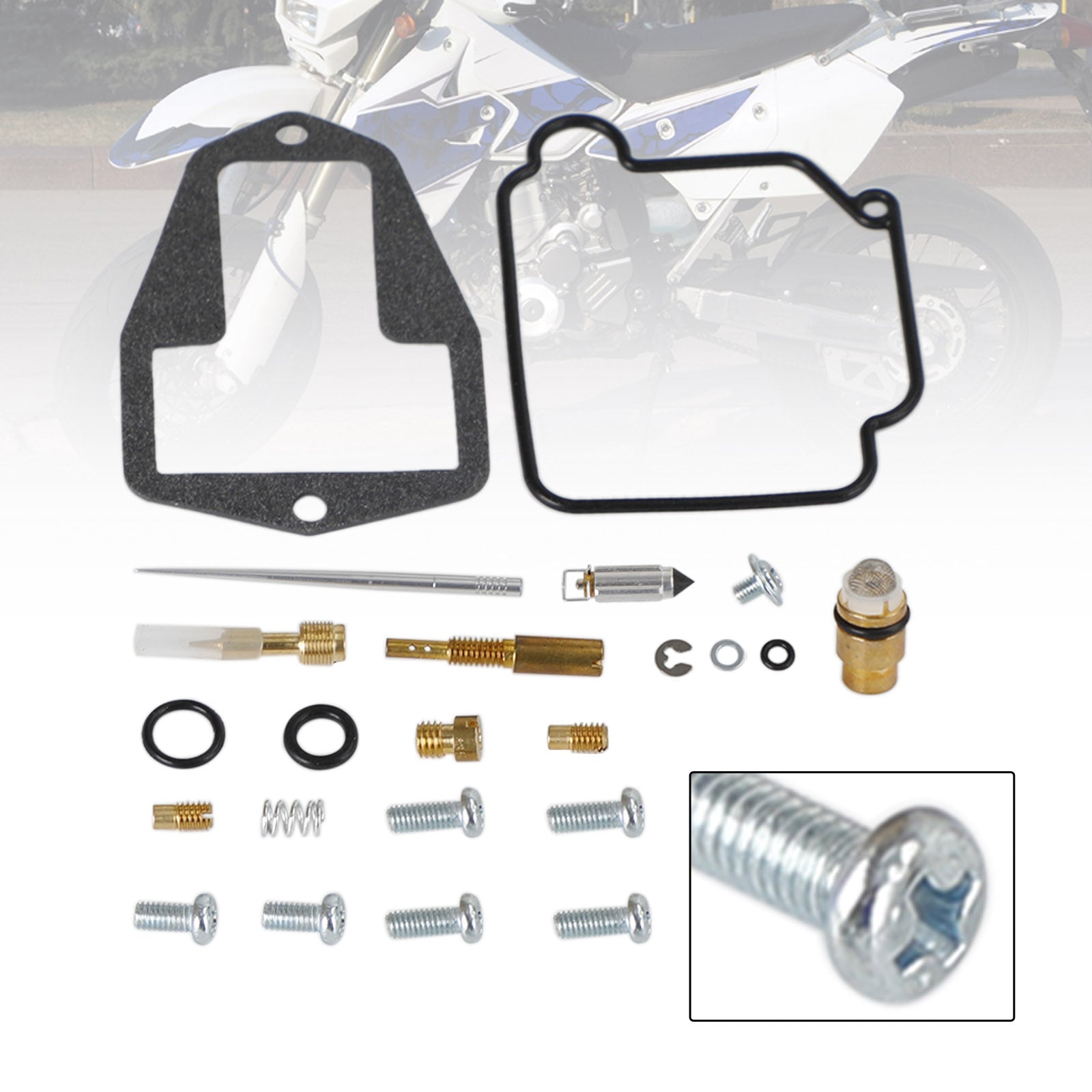 Kit de reparación y reconstrucción de carburador Suzuki DRZ250 DR-Z250 2001-2007