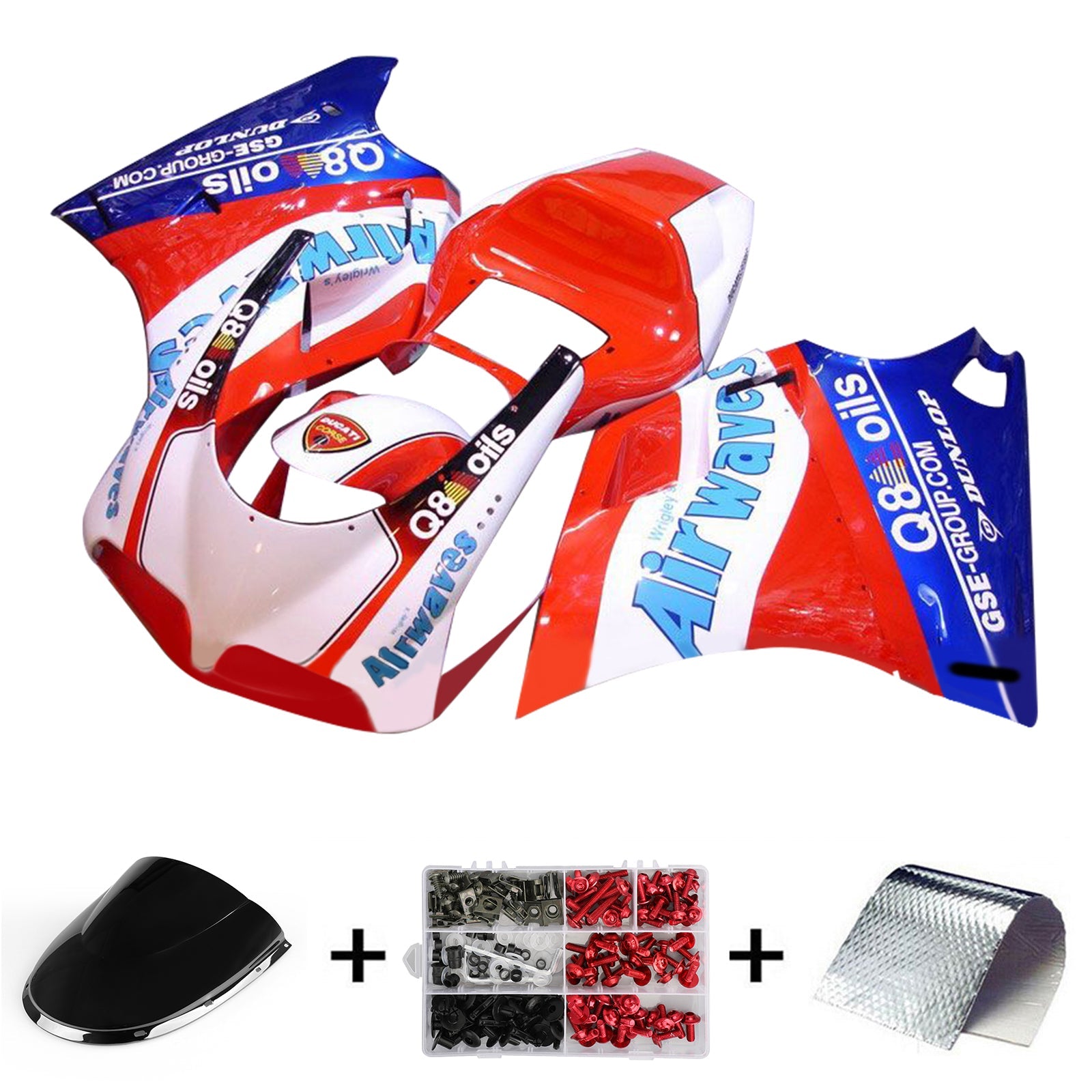 1996-2002 Ducati 996 748 916 998 FAIRING KIT BOODYWORK ABS #103