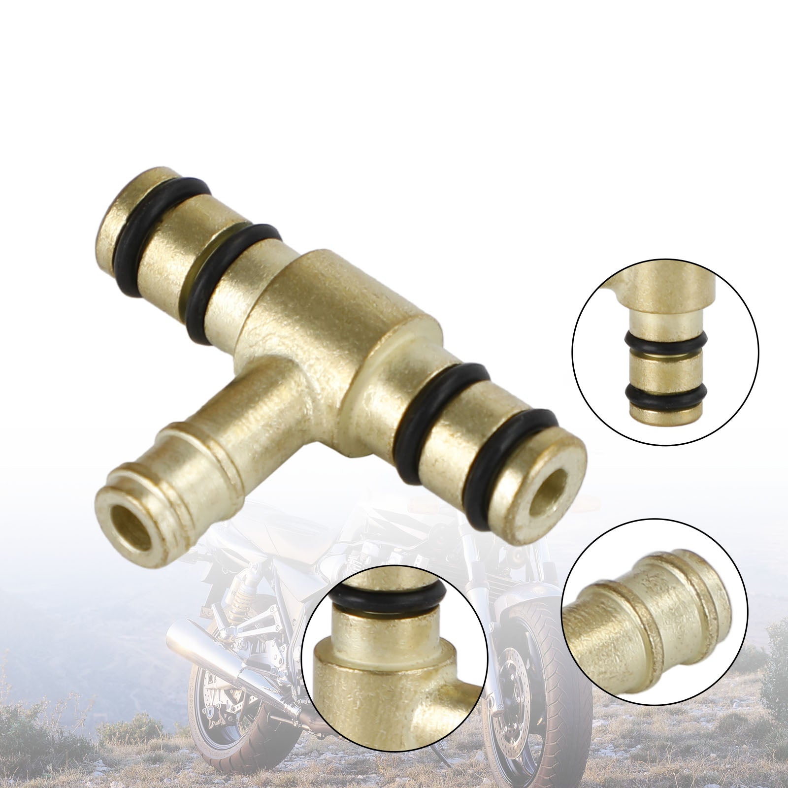 Yamaha FJ600 XS750 XS1100 2H7-14988-00 forgasser Messing Fuel Tee