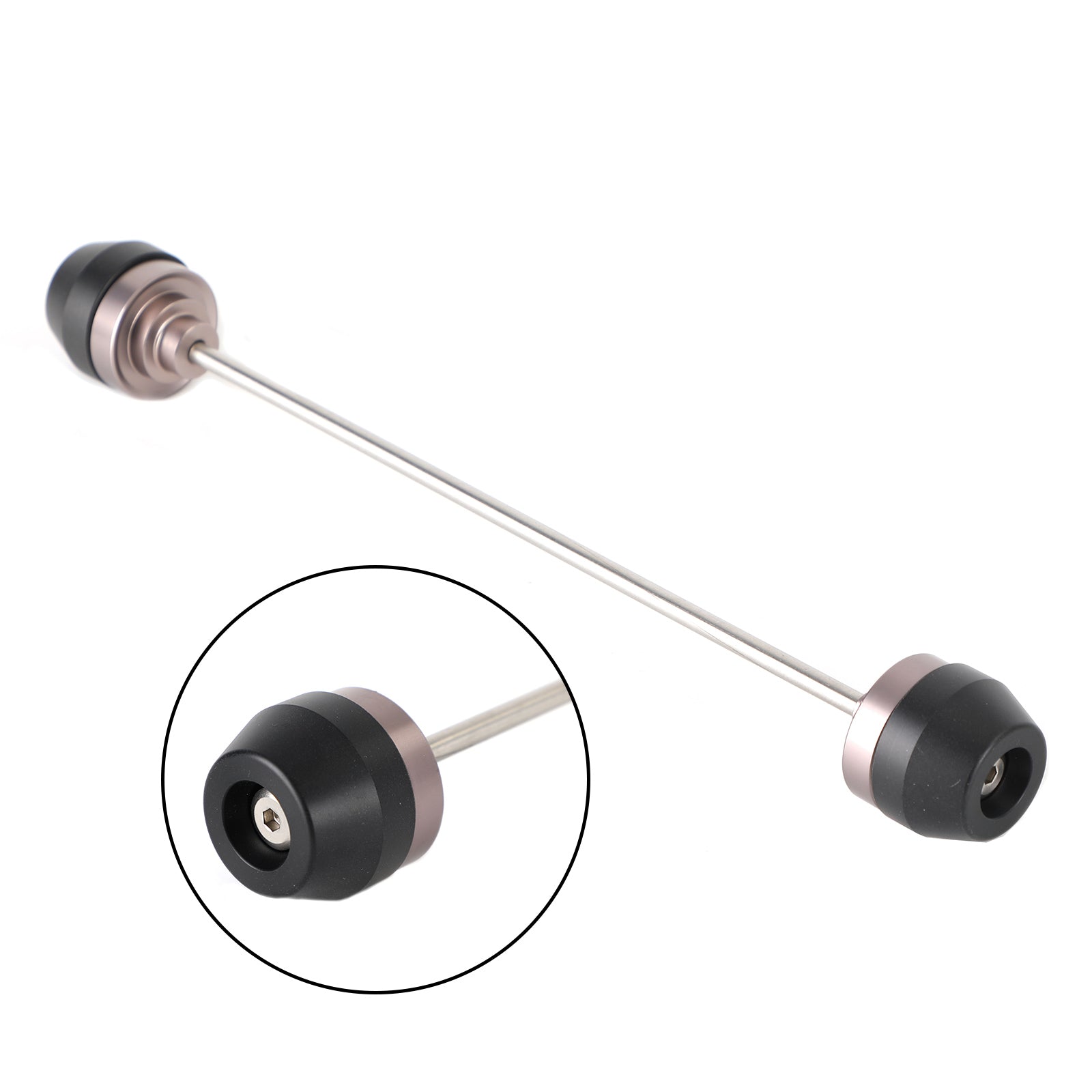 Framhjul kraschskyddade axelvakt passar för gata scrambler 900 16-21 17 18 generisk