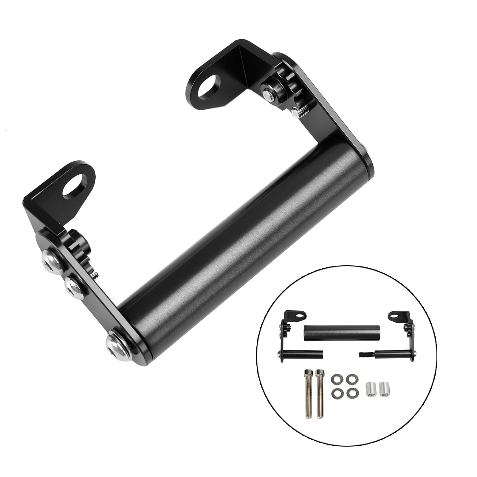 Suporte de navegação por telefone, suporte de extensão GPS 22mm para motocicleta de motocicleta vermelha