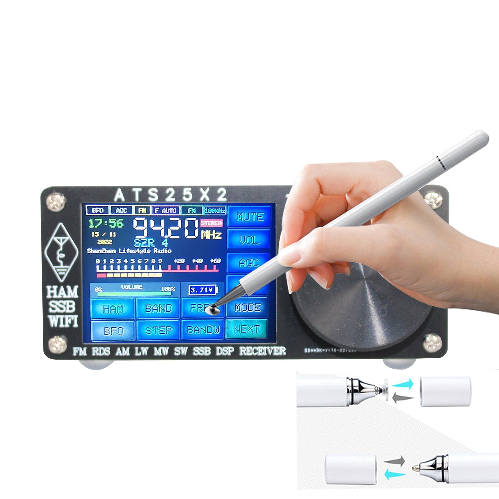 新しい ATS-25X2 APP ネットワーク WIFI オールバンドラジオ受信機