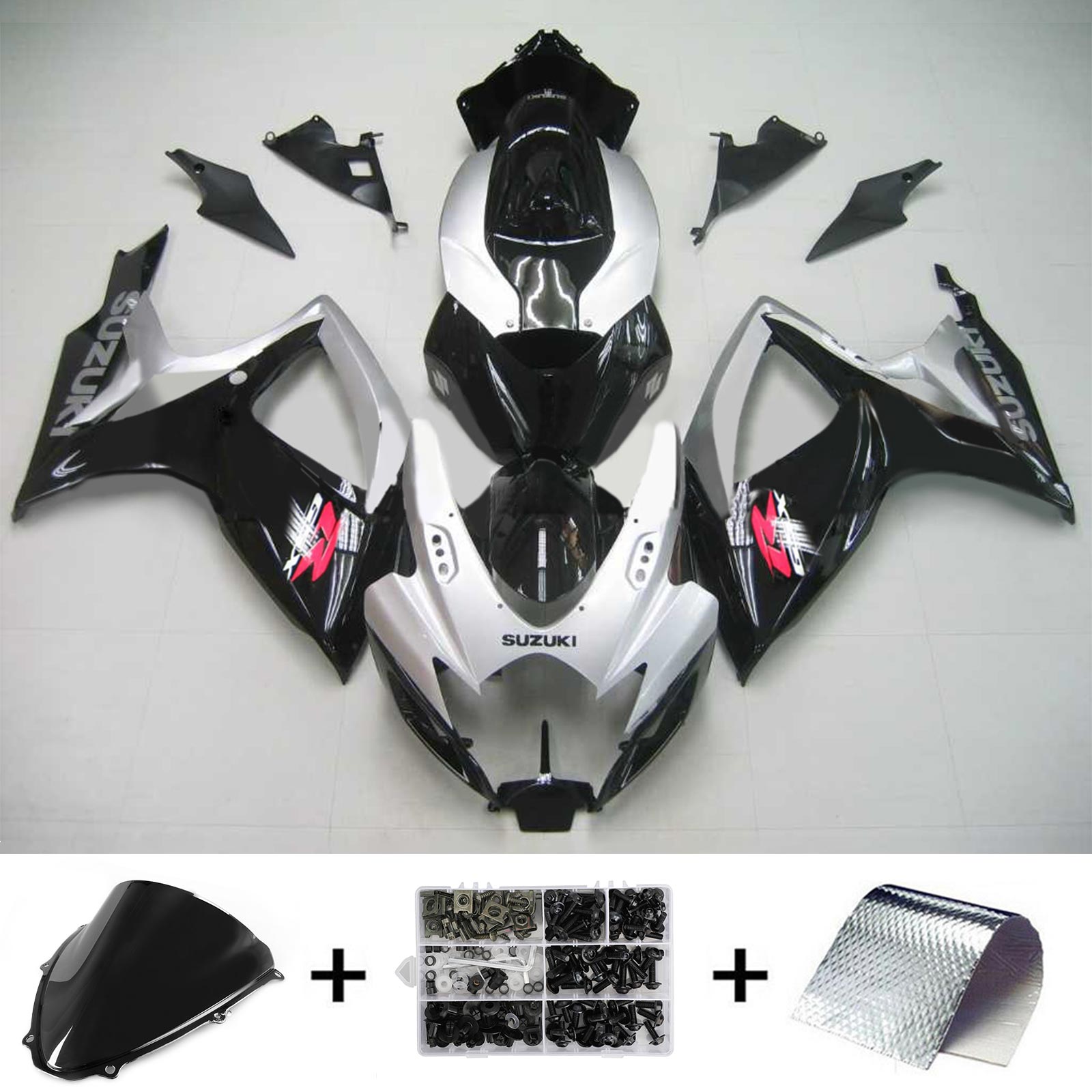 2006-2007 Suzuki GSXR 600/750 K6 Amotopart Injectiekuipset Carrosserie Kunststof ABS #176