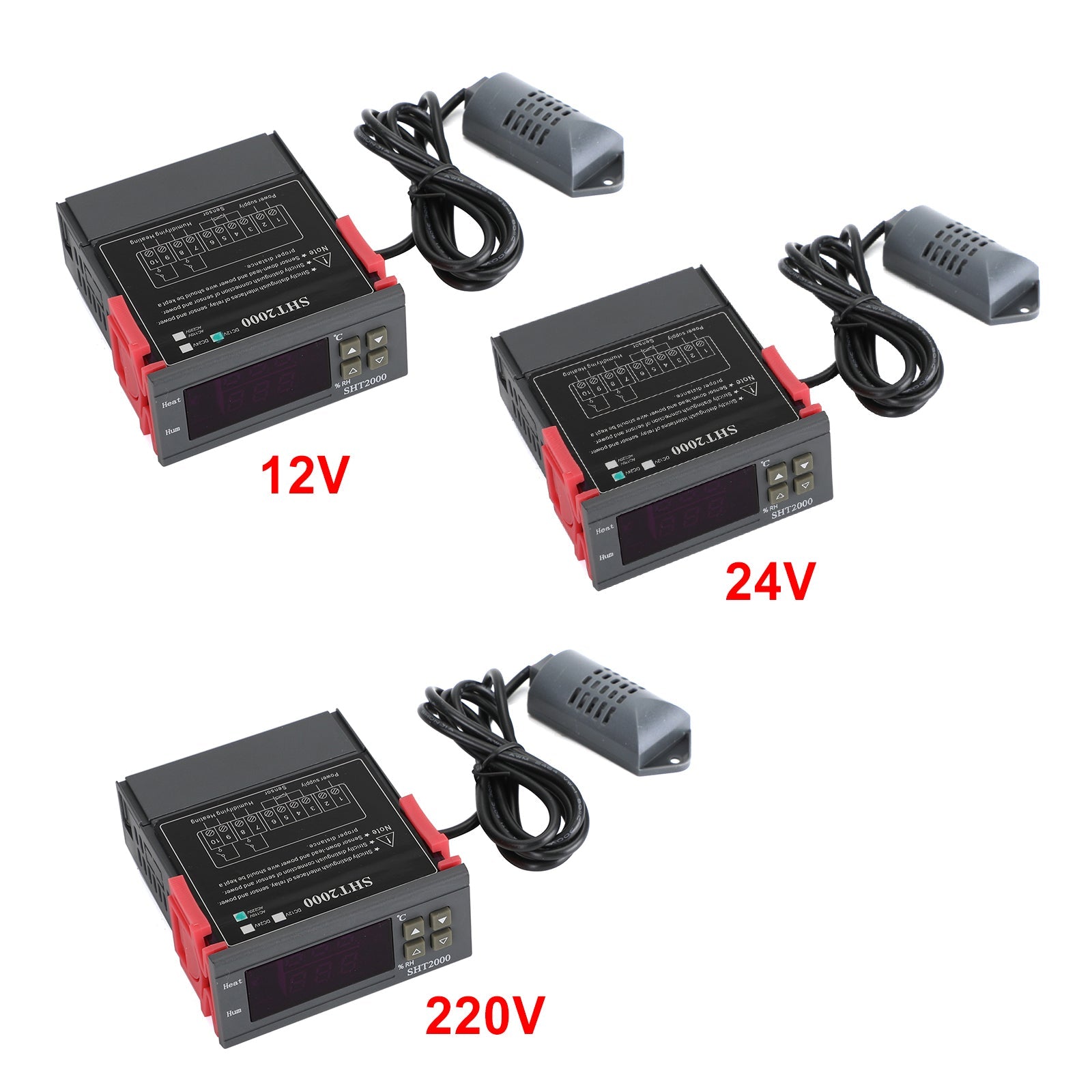 SHT2000 température humidité hygromètre Thermostat Ac110-230V/Dc12V/24V capteur