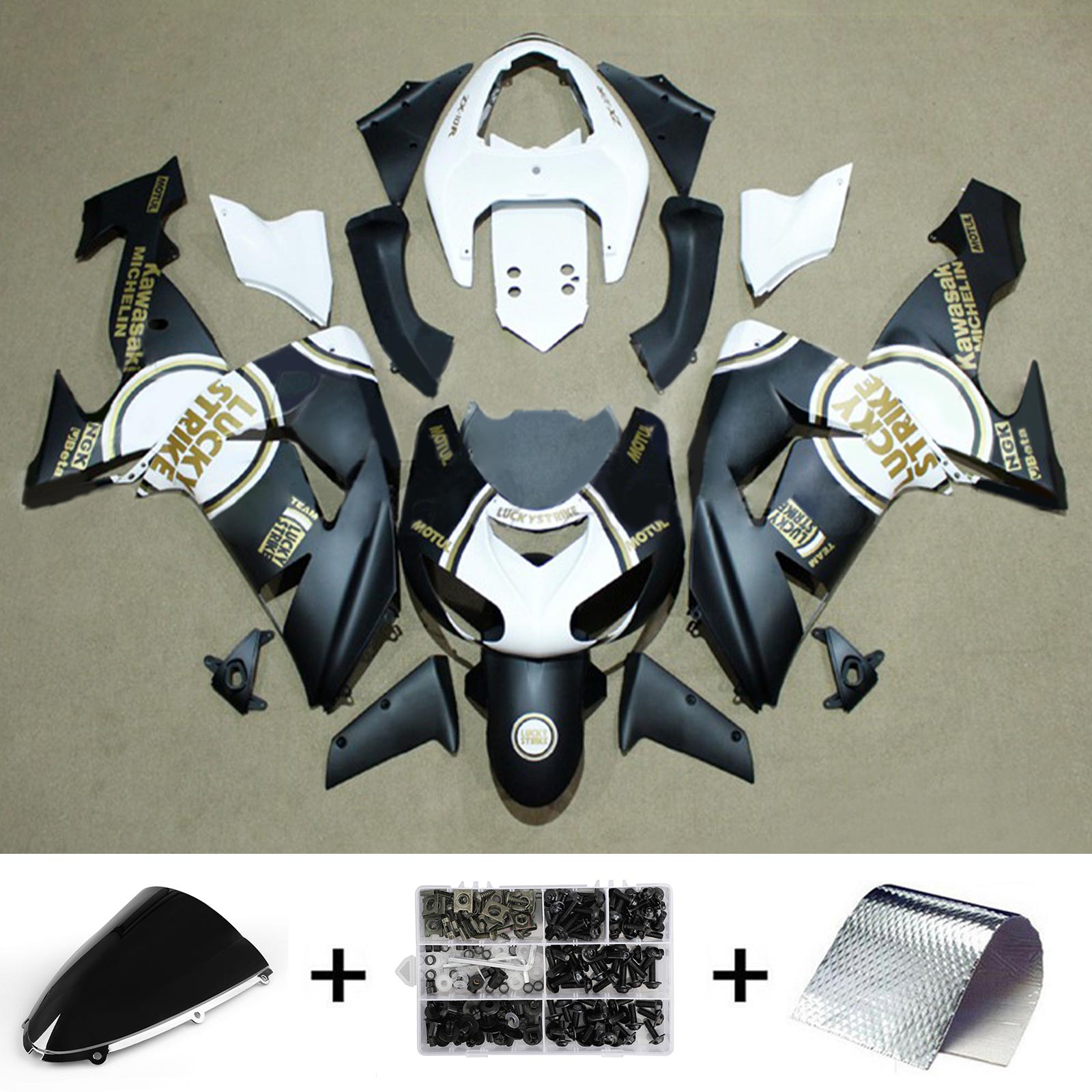 2006-2007 Kawasaki ZX10R Fairing Kit Bodywork plast Abs