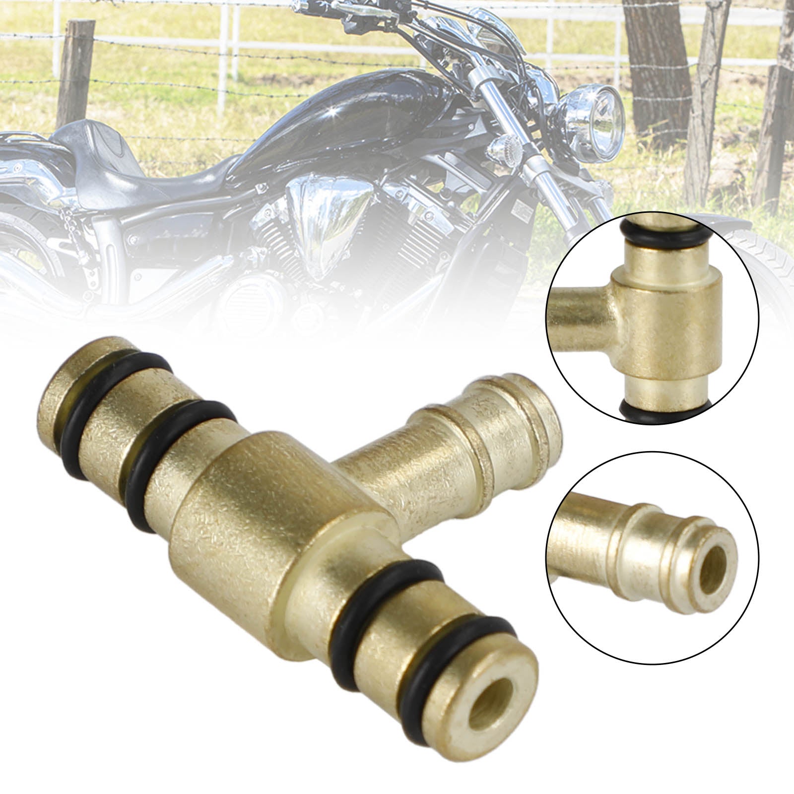 Yamaha FJ600 XS750 XS1100 2H7-14988-00 forgasser Messing Fuel Tee