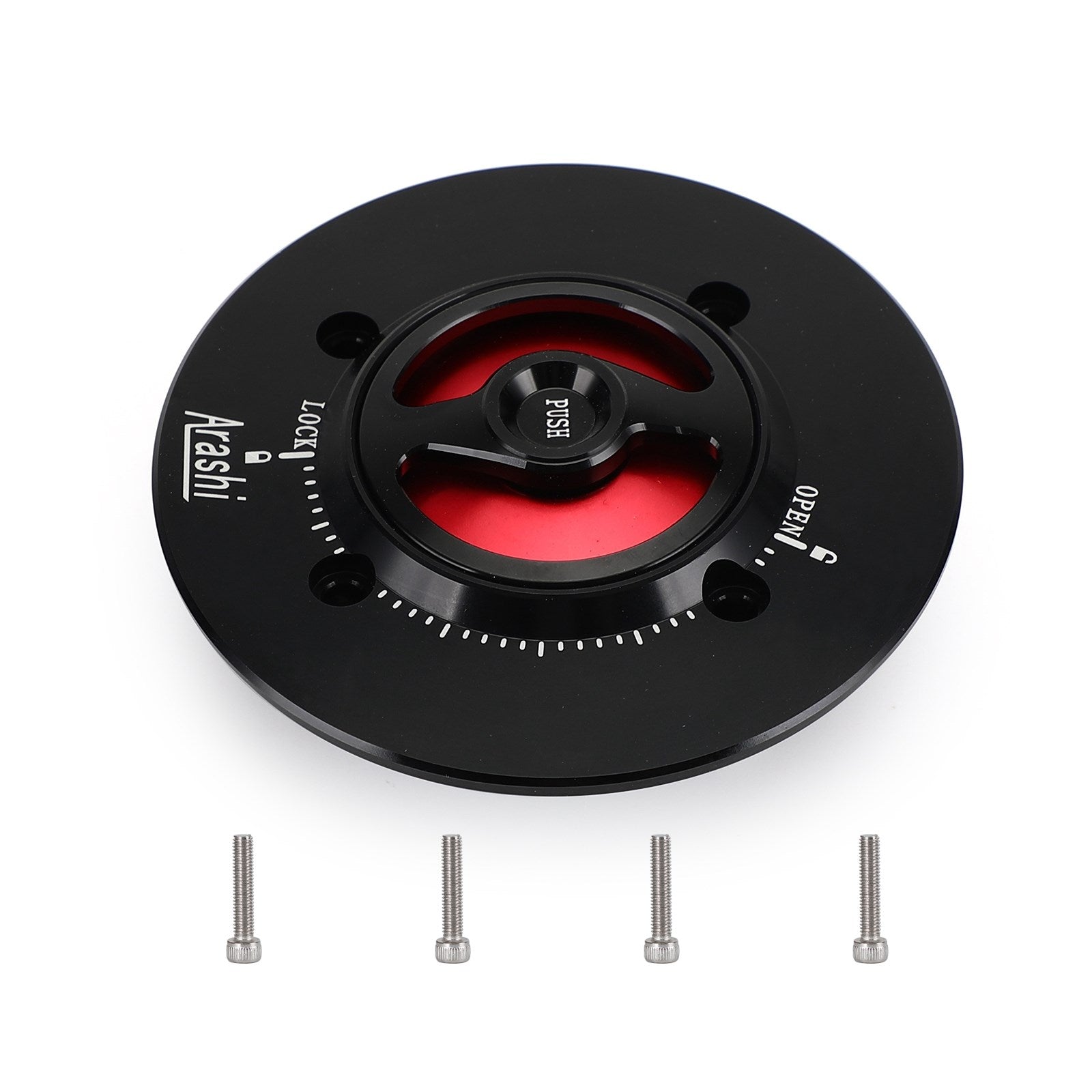 CNC Keyless Fuel Gas Tank Cap Black Fit For Kawasaki EX400 NINJA 400 2018-2019