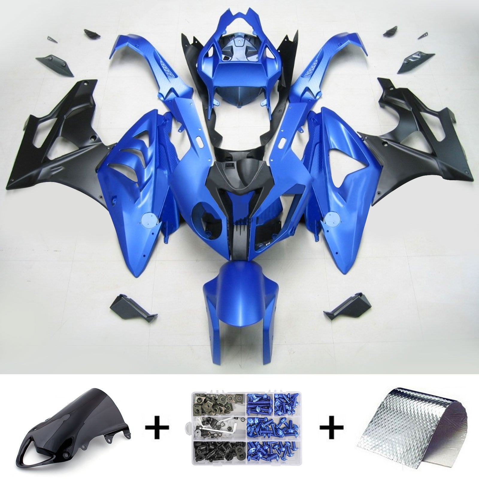2009-2014 BMW S1000RR Kit de carénage carrosserie plastique ABS générique