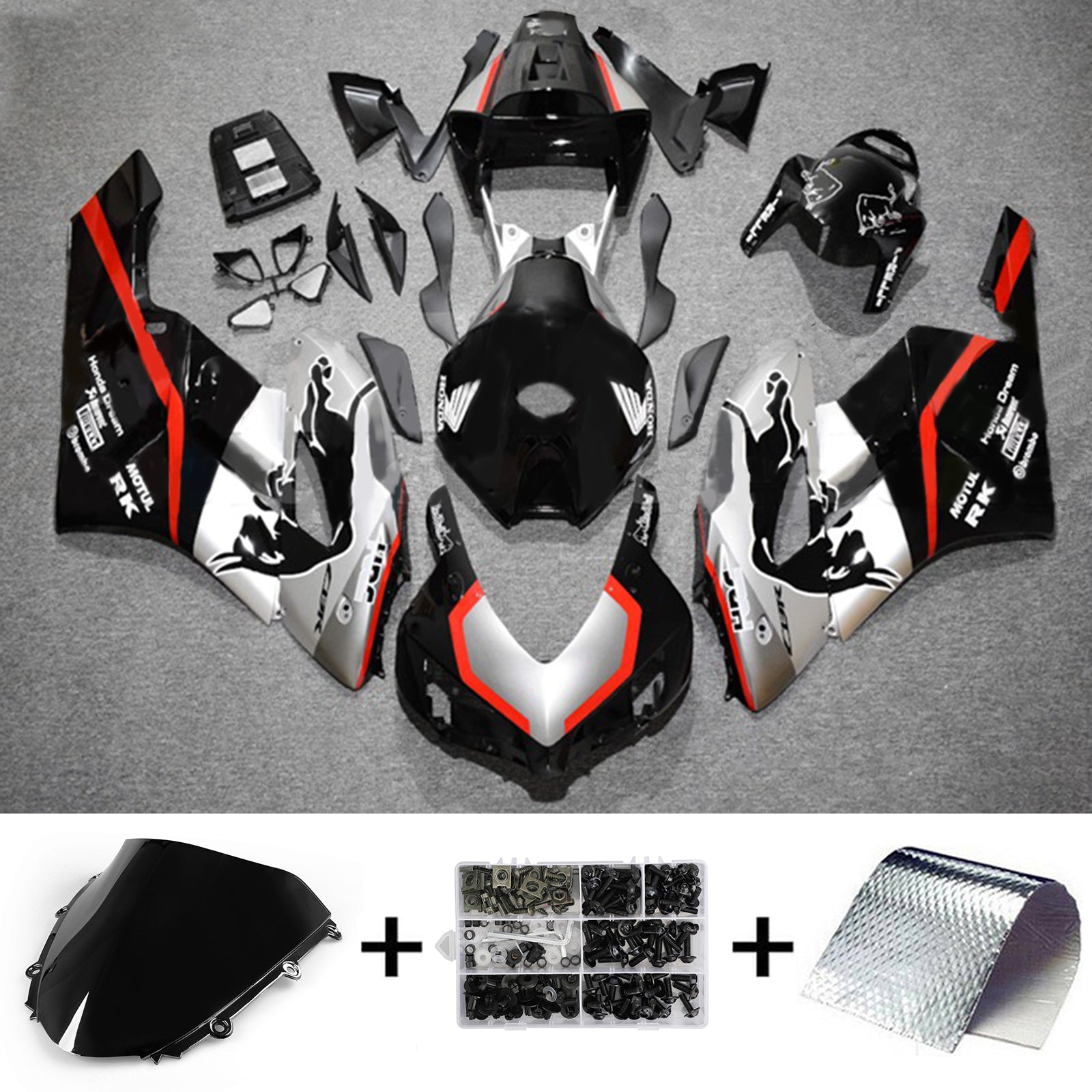 2004-2005 Honda CBR1000RR Kit de carenado Carrocería Plástico ABS