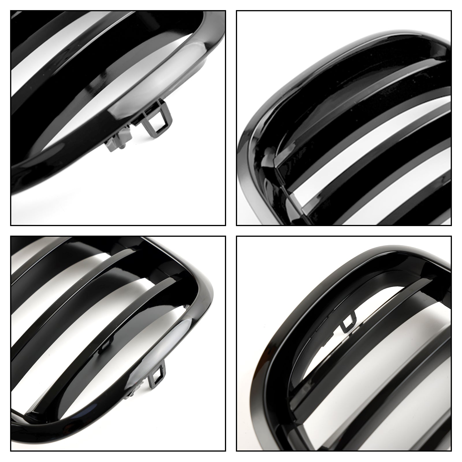 2007-2013 BMW X5 E70/2009-2013 X5 M (E70) Front Bumper Kidney Grille Grill Gloss Black