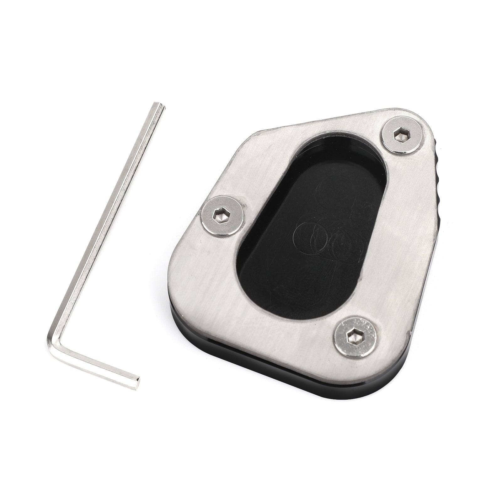 Kickstand Sidestand Forstørr plateputen Fit for Yamaha FJR1300 2006-2017 Svart generisk