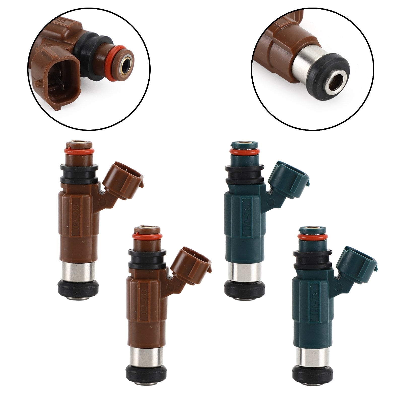 4 inyectores de combustible INP780 & INP781 compatible con Mazda Protege 1.8/2.0L 1999-2002 842-12285
