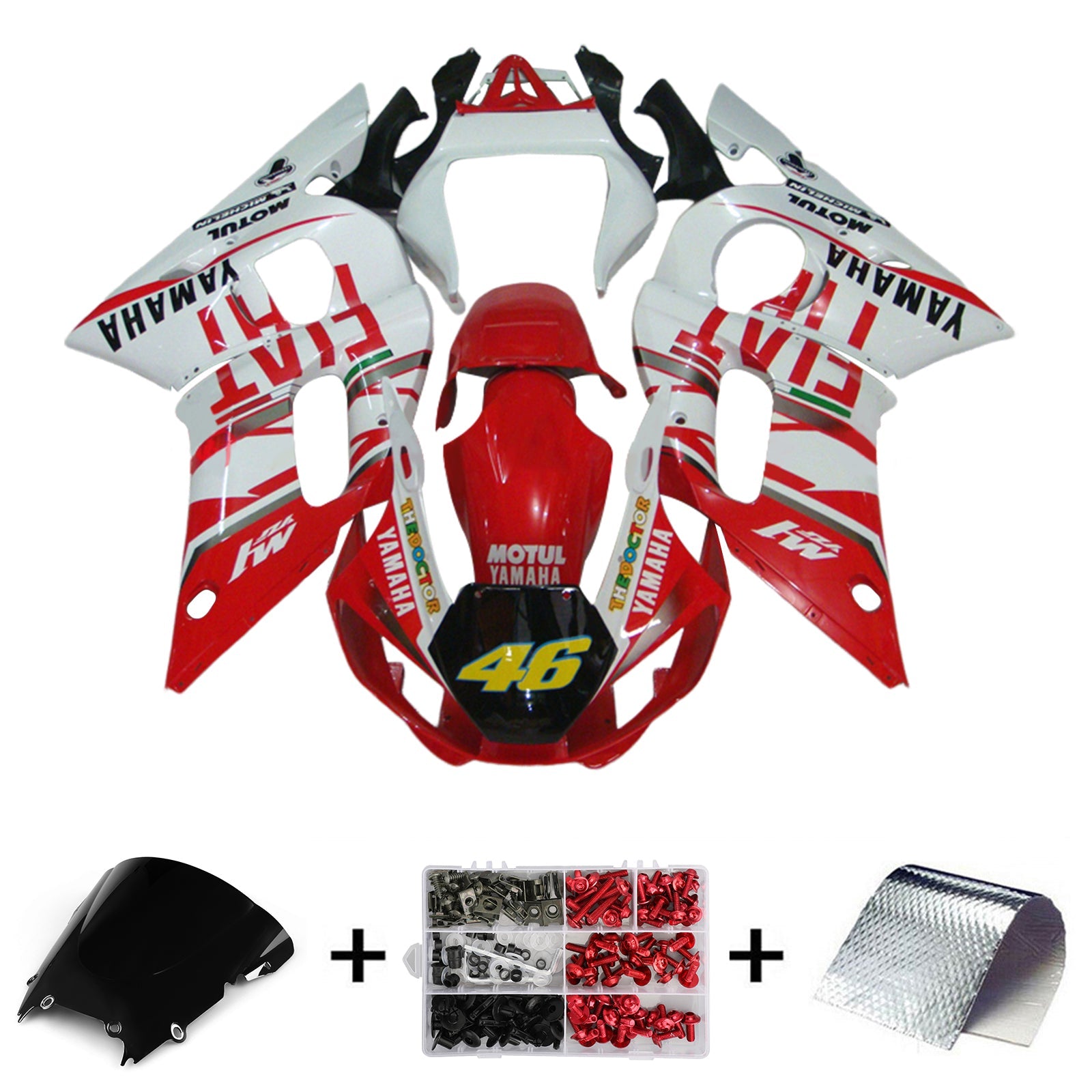 1998-2002 YAMAHA YZF 600 R6 FAIRING KIT BODYWORK ABS