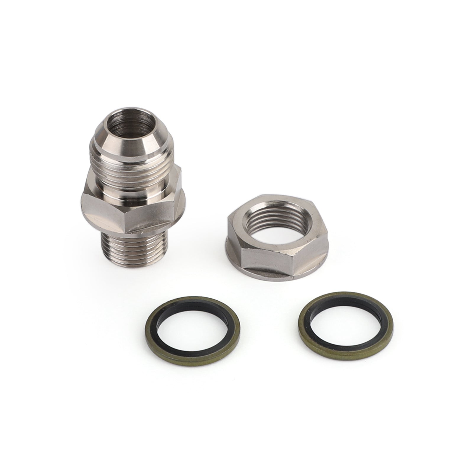 Turbo olejová panvica vane na návrat odtokového adaptéra Bung Finting 10an na M18x1.5 Silver Generic