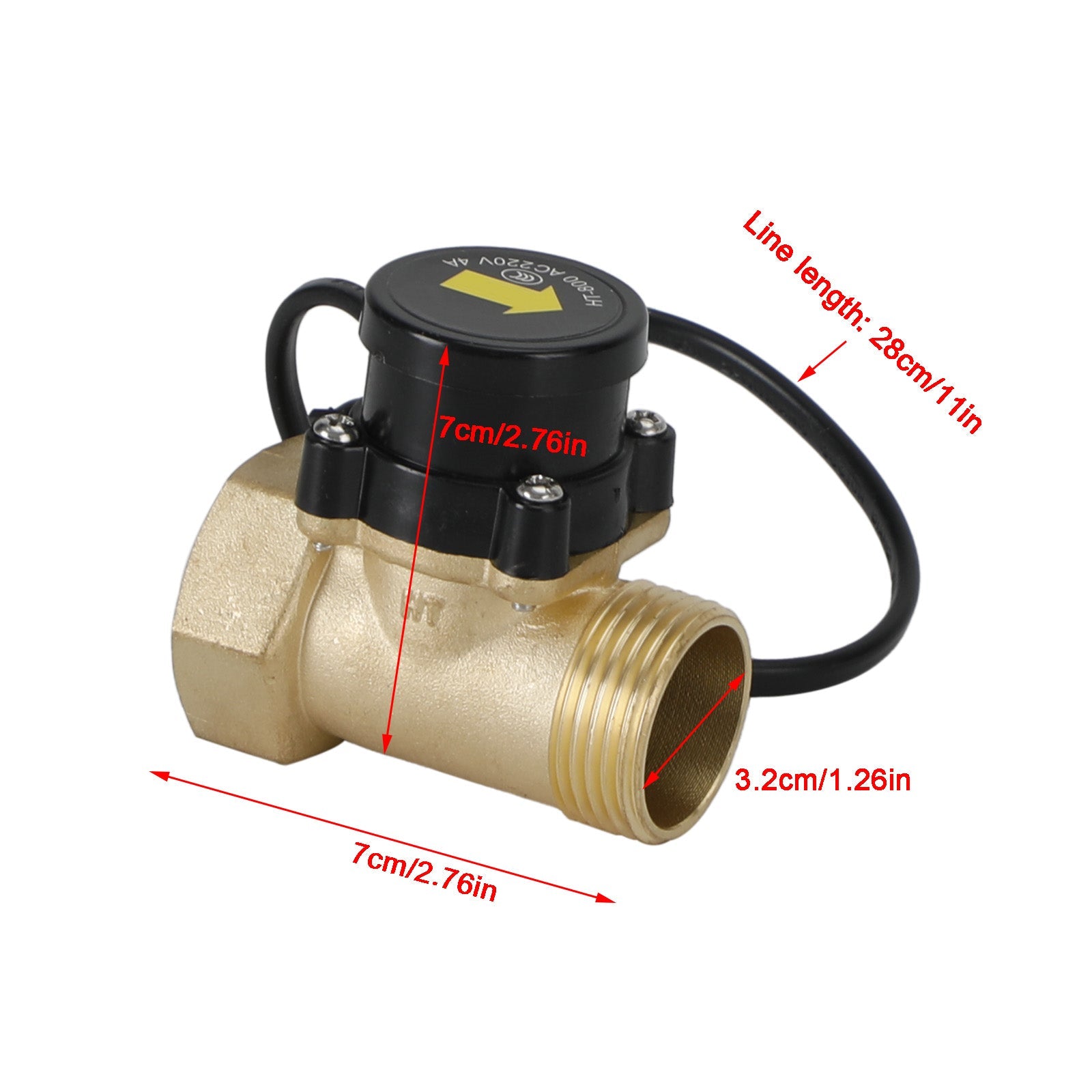 HT-800 G1 Thread 220V Sensor de fluxo de fluxo de água interruptor de controle automático