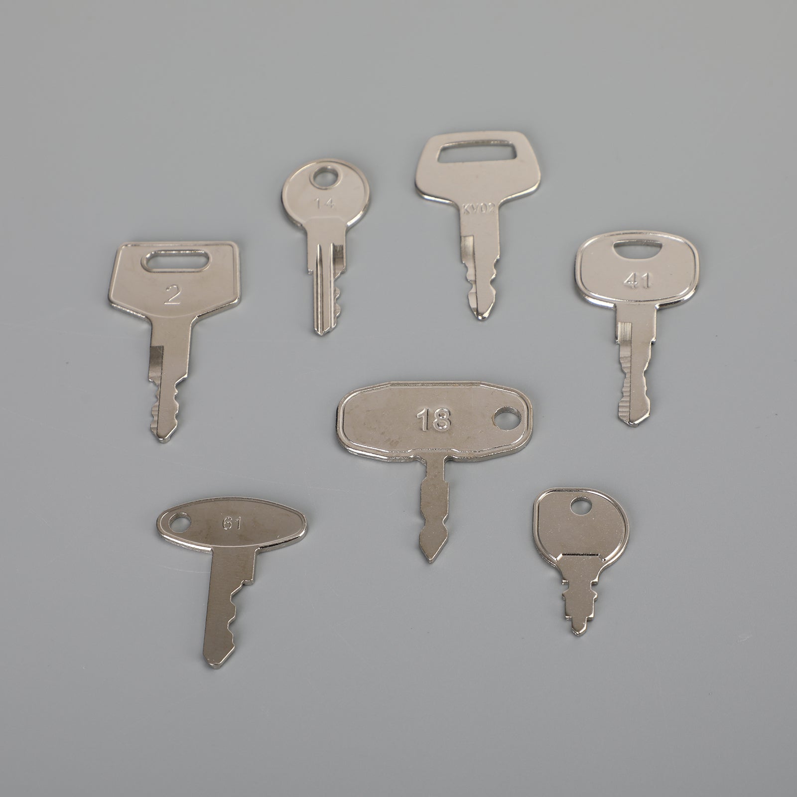 Jeu de clés de contact pour matériel de construction lourd, 35 pièces, pour caisse de chat JD Komatsu