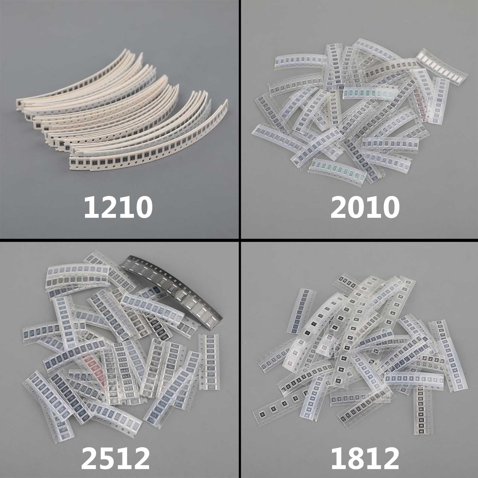 1210/2010/2512/1812 SMD REZORMÁCIA SPRÁVNA KIT 1R-1M OHM 5% 33 HODNOTY