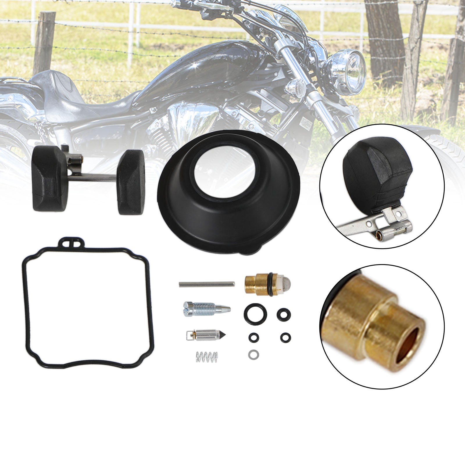 Kit de réparation de reconstruction de carburateur Yamaha XV250 Virago XVS650 V-STAR