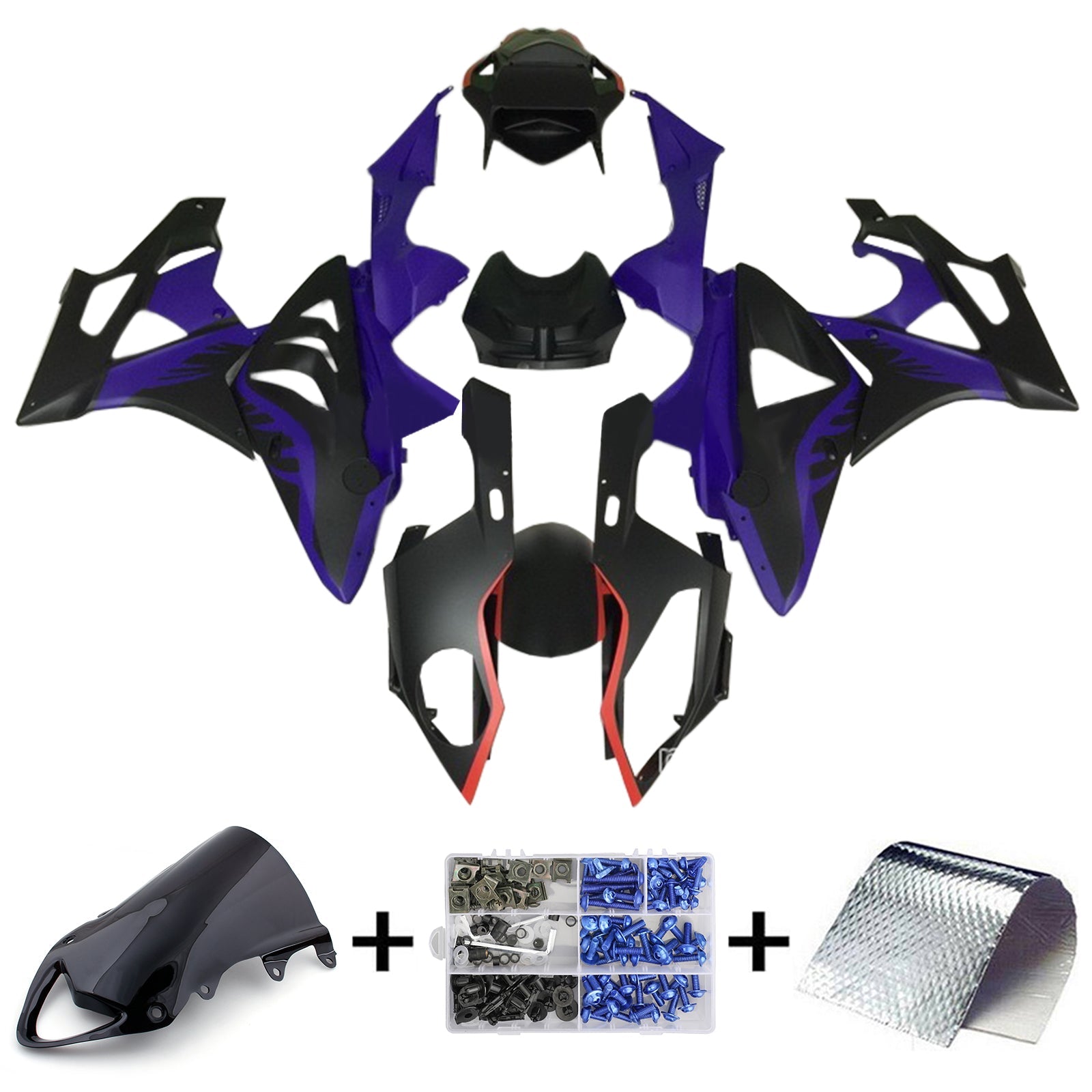 2009-2014 BMW S1000RR Kit de carénage Kit de carrosserie Plastique Abs