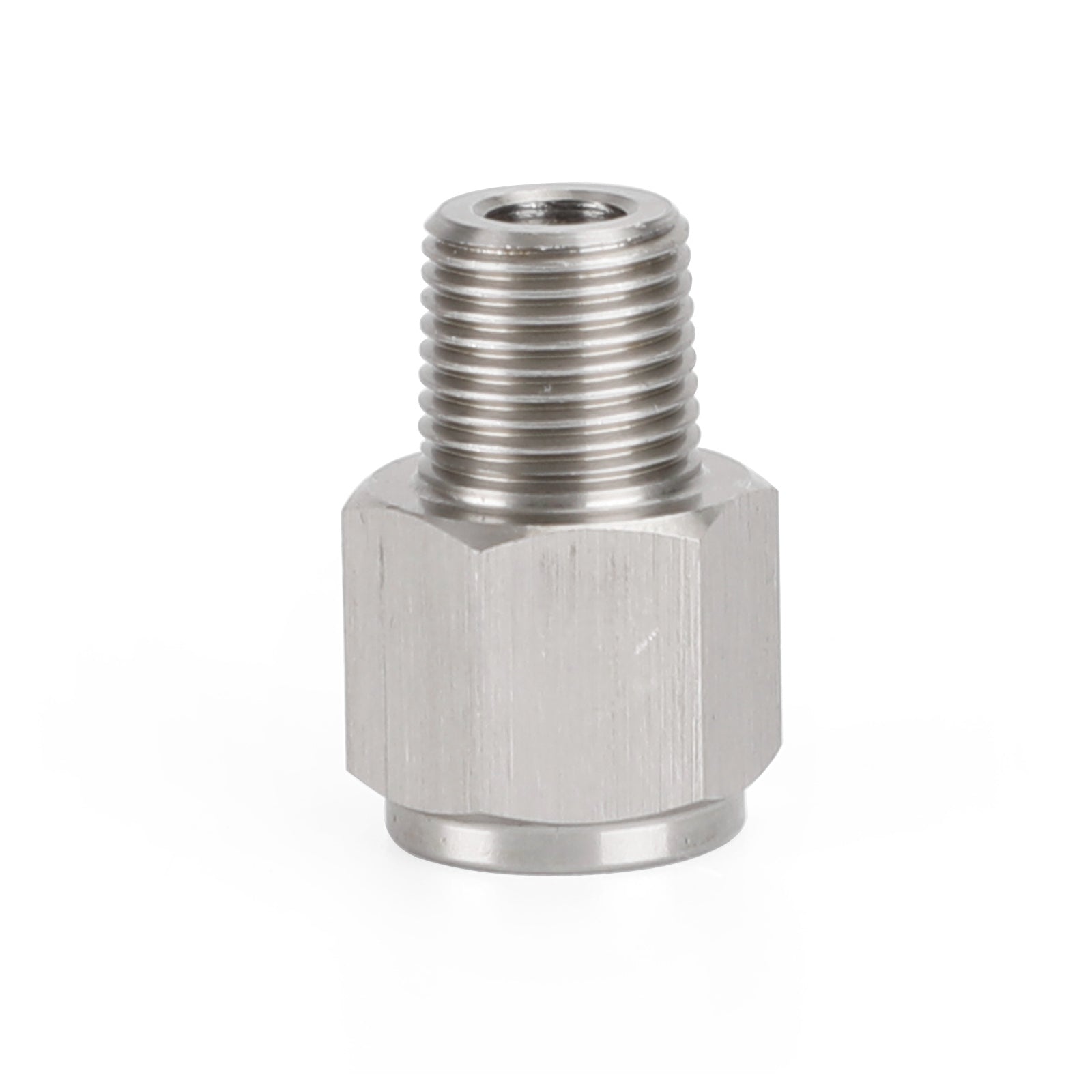 1/8" Adaptador de manómetro de aceite de acero inoxidable NPT macho a M10x1.0 hembra genérico