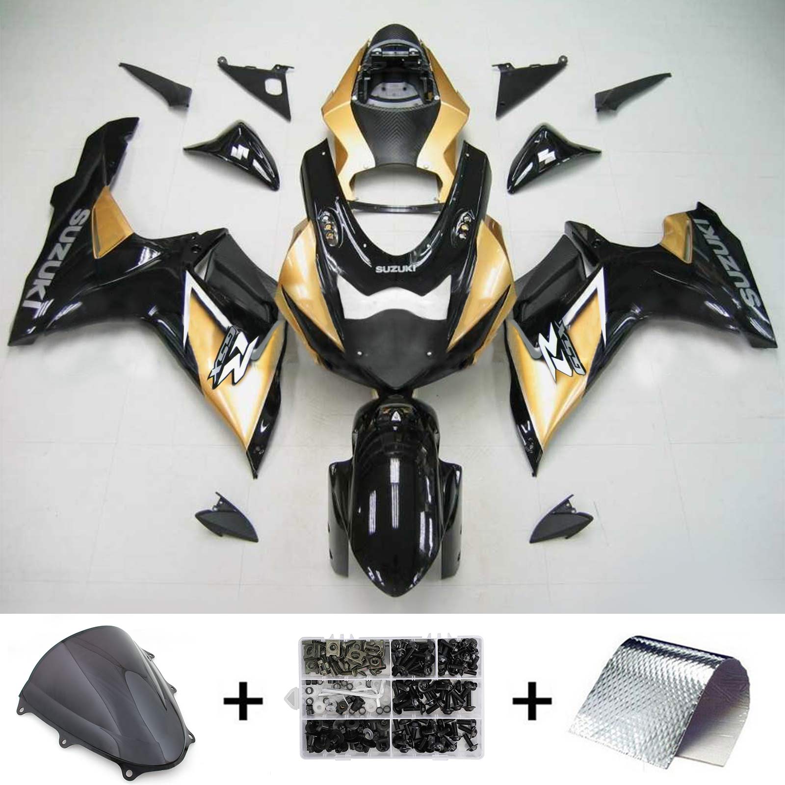 2011-2024 Suzuki GSXR 600/750 K11 Kit de carénage injection Amotopart Bodywork Plastic Abs # 101