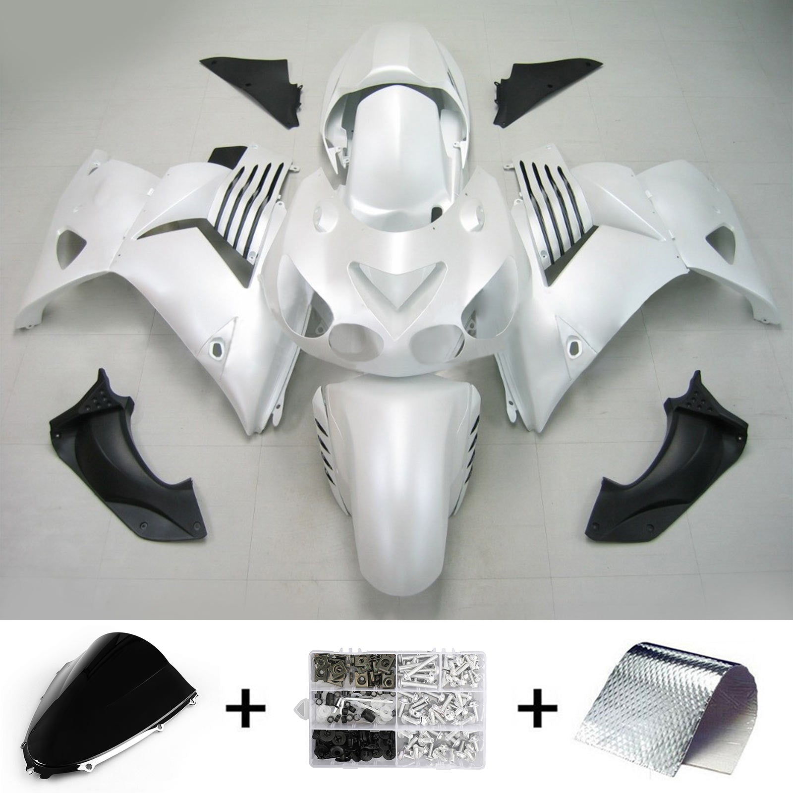 2006-2011 Kawasaki ZX14R Kit de camerage d'injection de camers de carrosserie en plastique