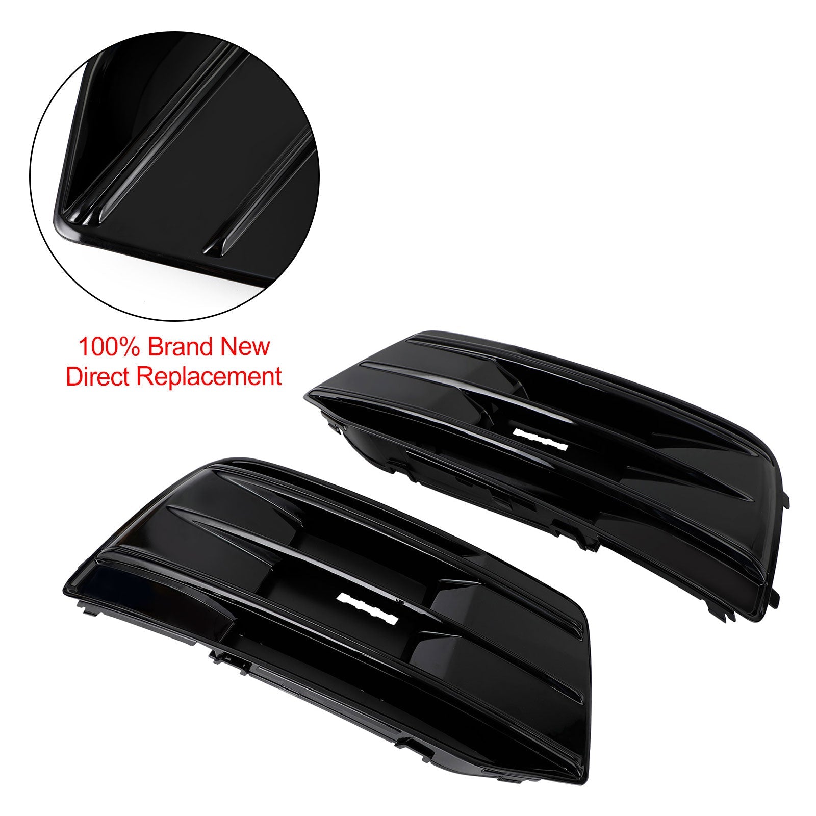 2pcs Audi Q5 2018-2022 Couverture de pare-chocs avant Correau de peinture