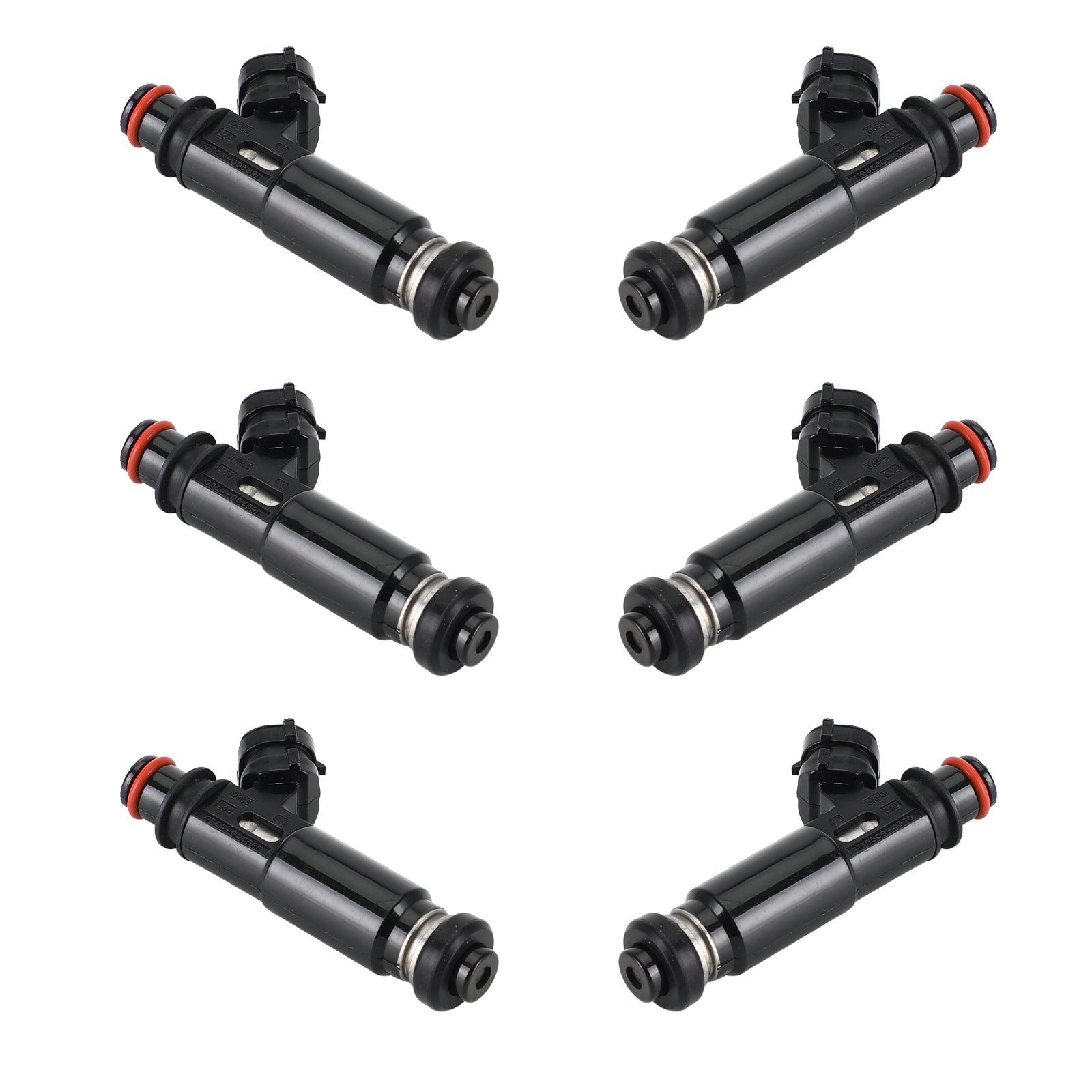 6pcs drivstoffinjektorer 195500-4370 Fit Mitsubishi Montero Pajero 3.8L V6 2003-2006