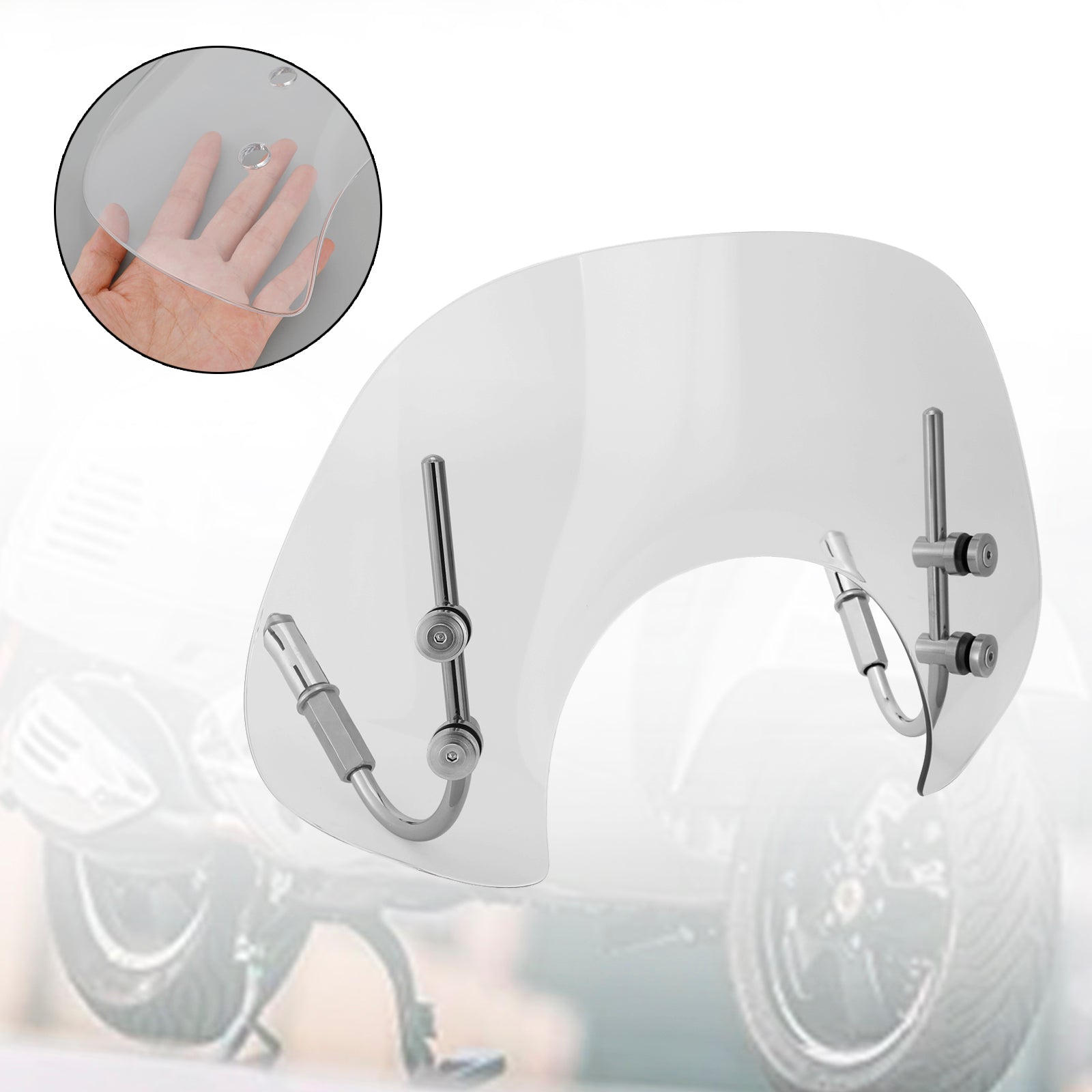 Černé sklo predného skla pre Vespa GTS250 GTS300 2017-2022