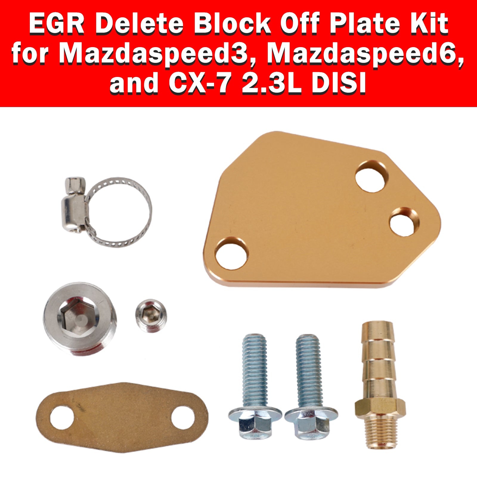 Mazdaspeed3, Mazdaspeed6 a CX-7 2,3L Disi Egr Delete Block Off Plate Kit