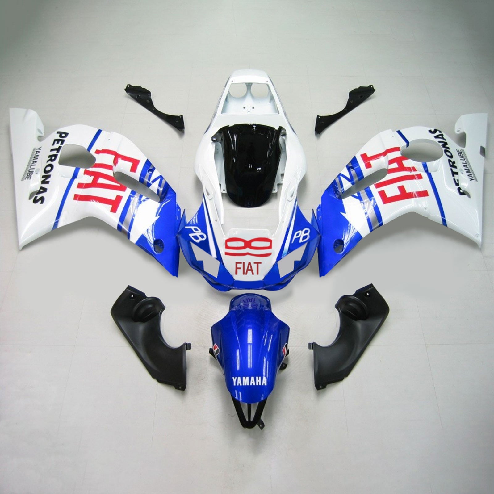 1998-2002 Yamaha yzf 600 R6 Kit de camence d'injection de carrosserie en plastique ABS # 125