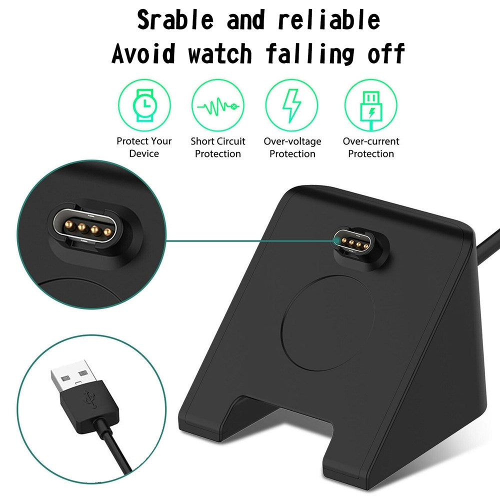Chargeur de câble de quai de cradle USB Cradle Fit pour Garmin Fenix 5 5S 5X Plus Watch
