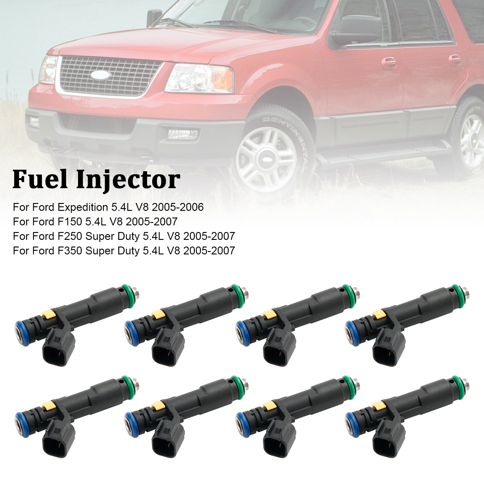 8pcs injecteur de carburant ajusté Ford F150 F250 F350 Expedition Super Duty 2005-2007 5.4L
