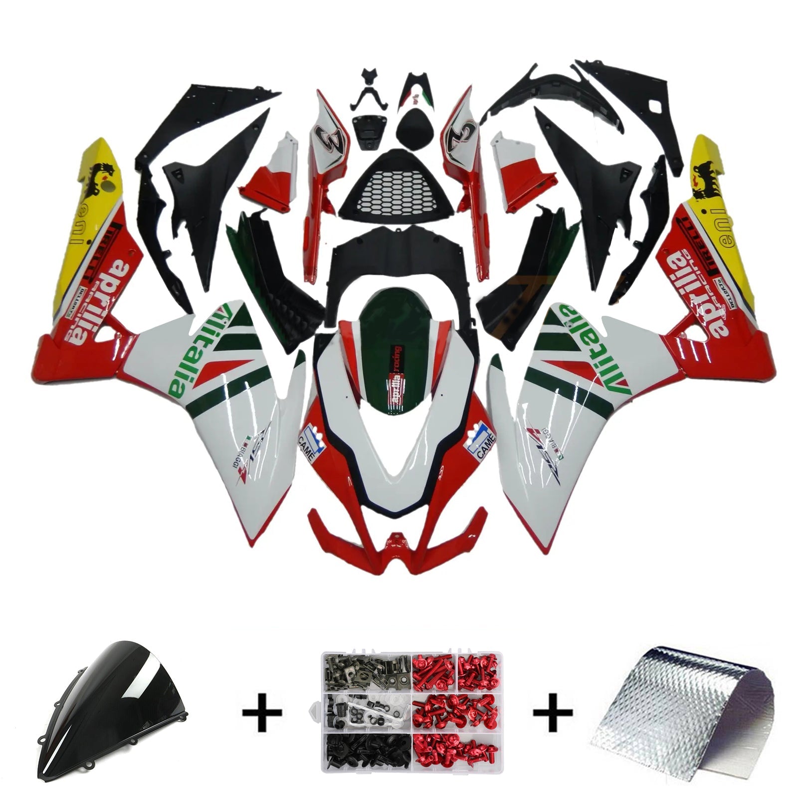2009-2015 Aprilia RSV4 1000 Kit de carénage Kit de carrosserie Plastique Abs