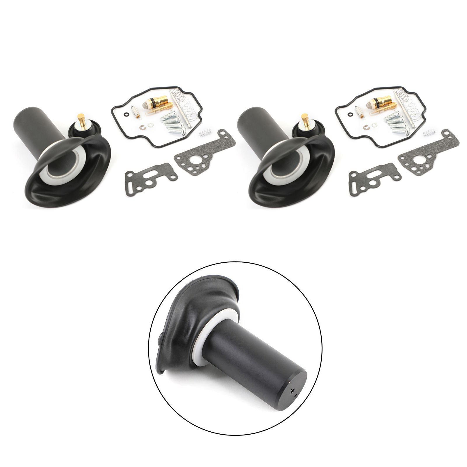 Kit de reparo de carburador de 2set Diafragma para Yamaha virago 535 xv535 1990-01 genérico