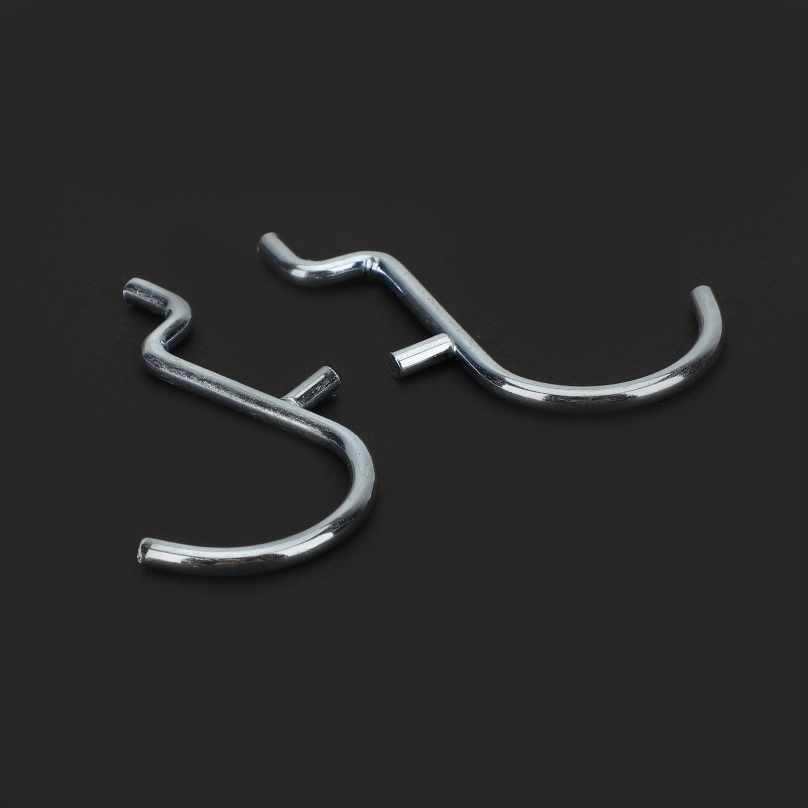 20-PAKNING 1" Jumbo 'J' metallpluggkroker for garasjehenger, 1/8 til 1/4 tommers stiftplate