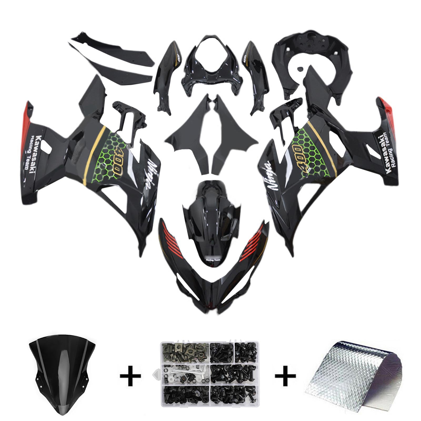 Kit de carénage Kawasaki EX400/Ninja400 2018-2024