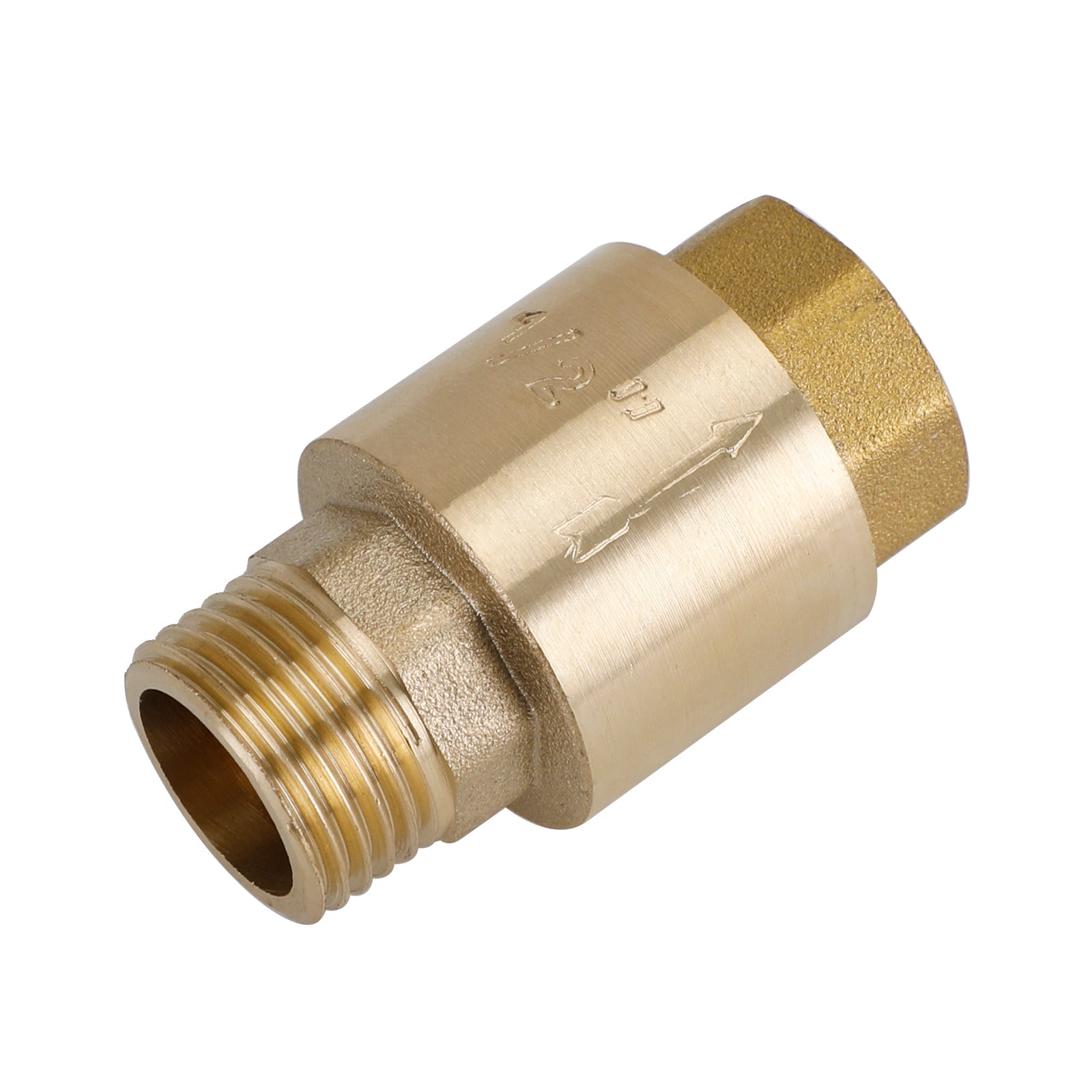 Válvula de retenção de latão G1/2" G3/4" G1" Prevenção de refluxo sem retorno com rosca M para F
