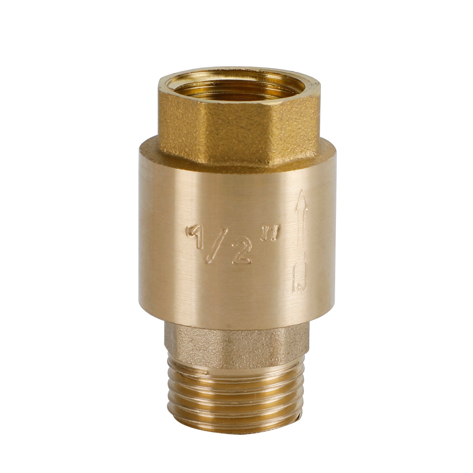 Válvula de retenção de latão G1/2" G3/4" G1" Prevenção de refluxo sem retorno com rosca M para F